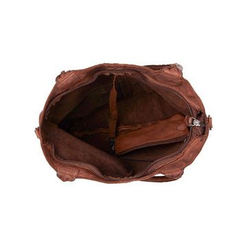 Shopper Justified Bags echt Leder Damen Handtasche Umhängetasche, Lederhenkel, abnehmbarer Schultergurt