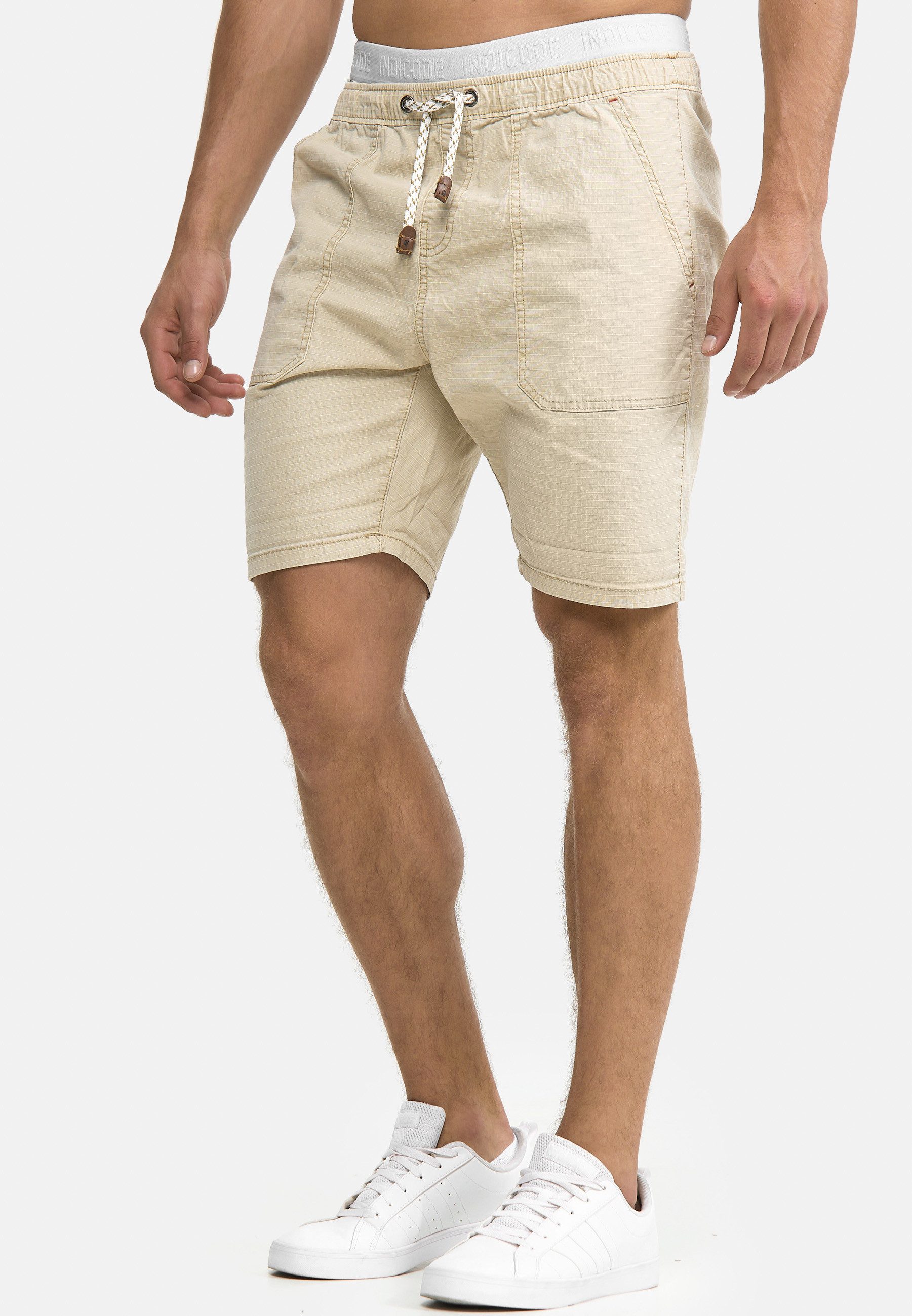 INDICODE Chinoshorts Herren Stoufville Chino Shorts Herrenshorts aus elastischer Baumwoll-Qualität, mit Kordelzug – Bild 4 von 5