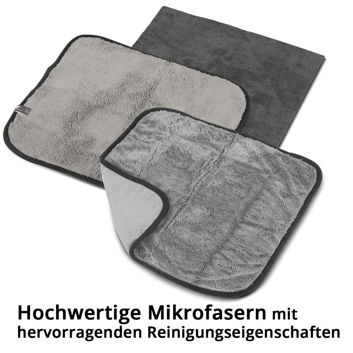 STAHLWERK Autowaschbürste Autoreinigungs-Set 7-teiliges Autopflege-Set, (Set, 6-tlg., Set), lösen selbst hartnäckige Ablagerungen