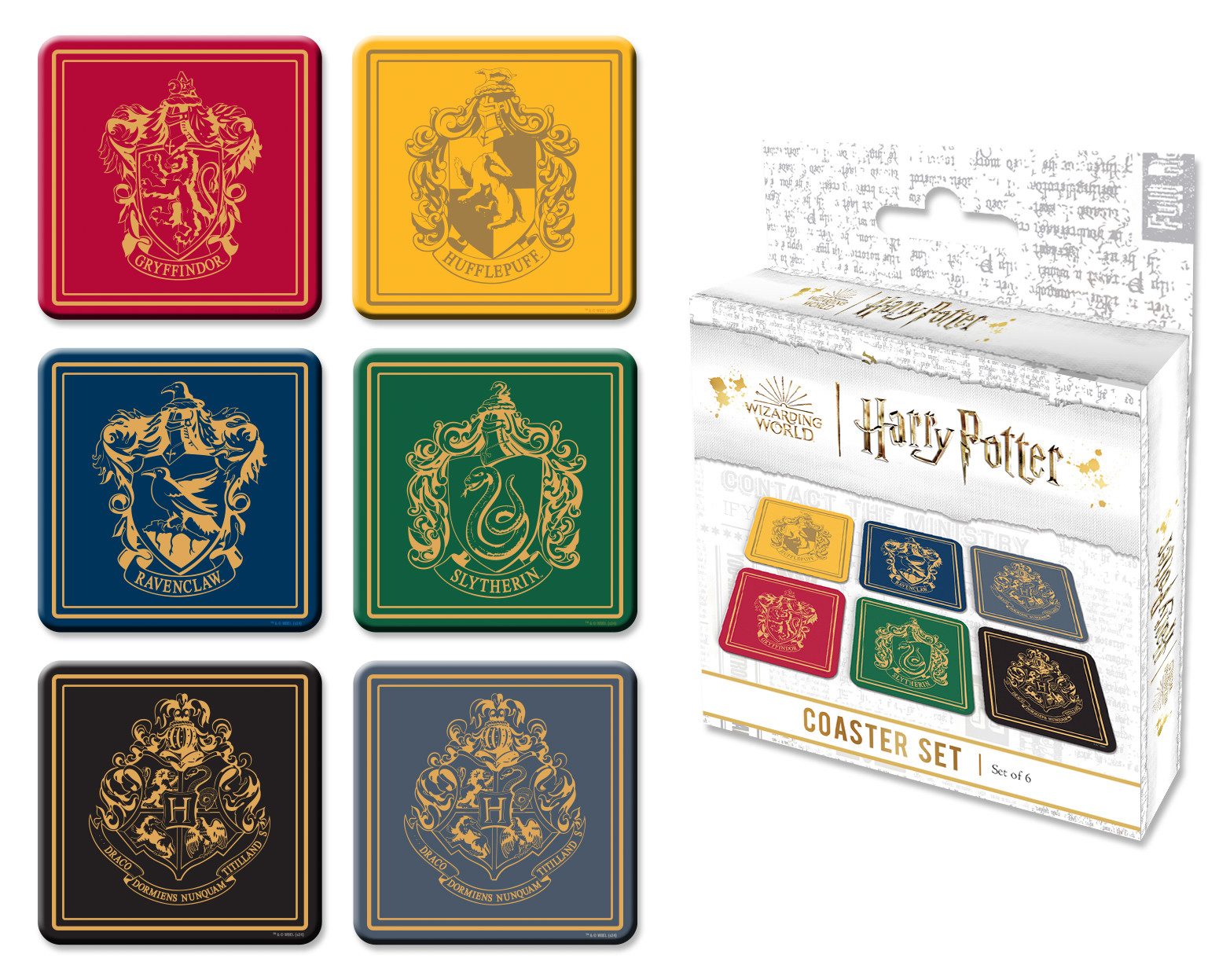 Getränkeuntersetzer Harry Potter - Untersetzer - 6er Set (NEU & OVP)