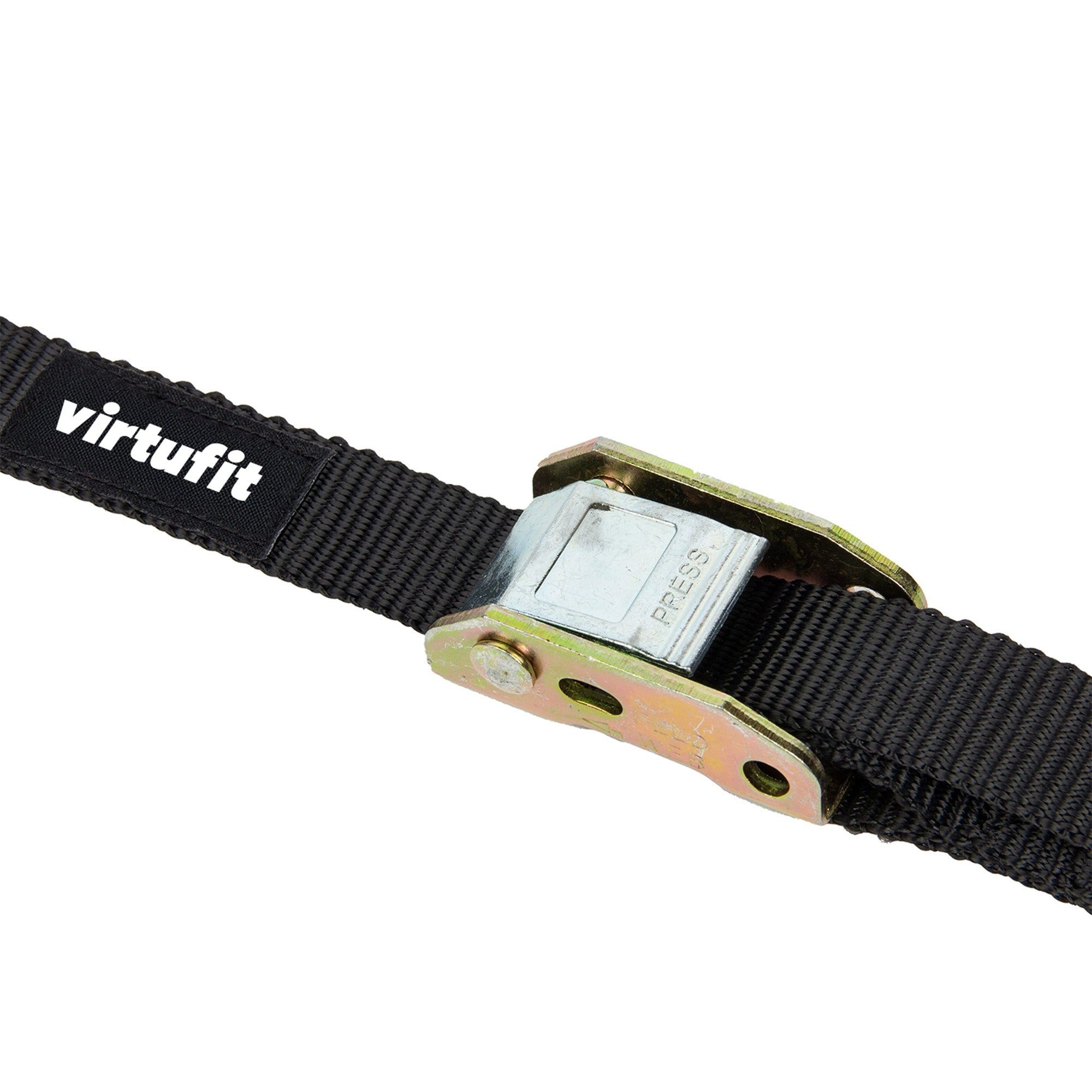 VirtuFit Schlingentrainer VirtuFit Holz-Gymnastikringe mit verstellbaren Straps 460 cm