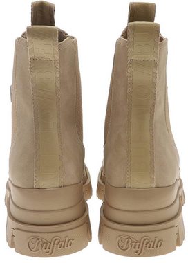 Buffalo ASPHA CHELSEA MID Beige Stiefelette Veganer Damen Chelsea