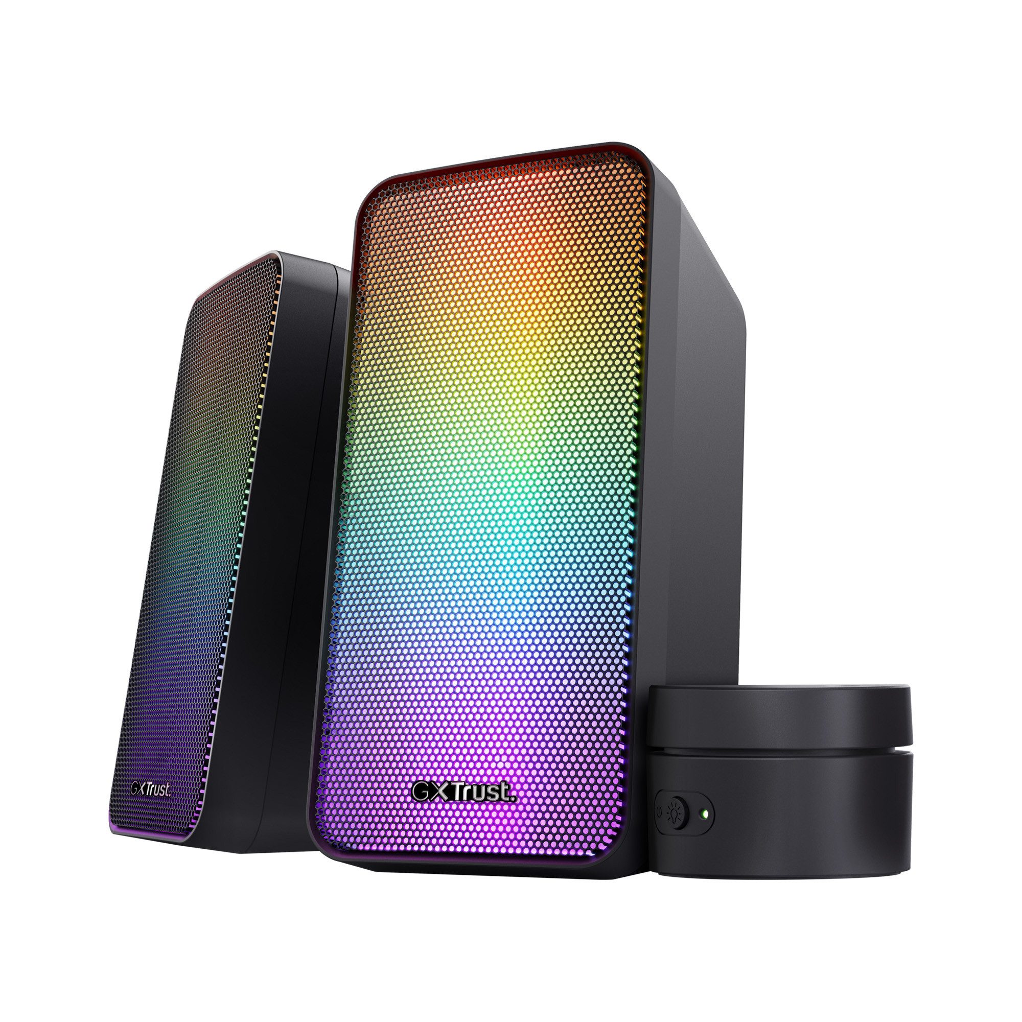 Trust GXT 611 Wezz RGB Gaming Lautsprecher PC Speaker Set Stereo PC-Lautsprecher