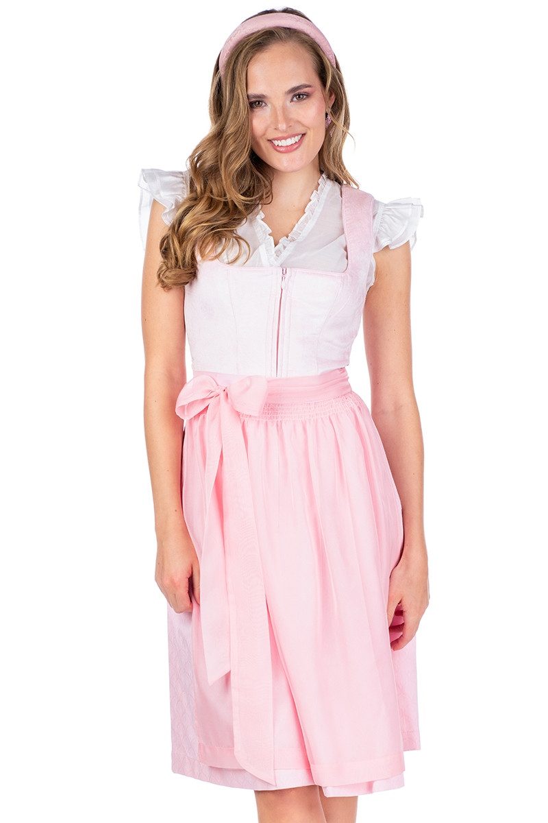MarJo Dirndl Samt Dirndl 2tlg. - REHAU - puderrosa günstig online kaufen