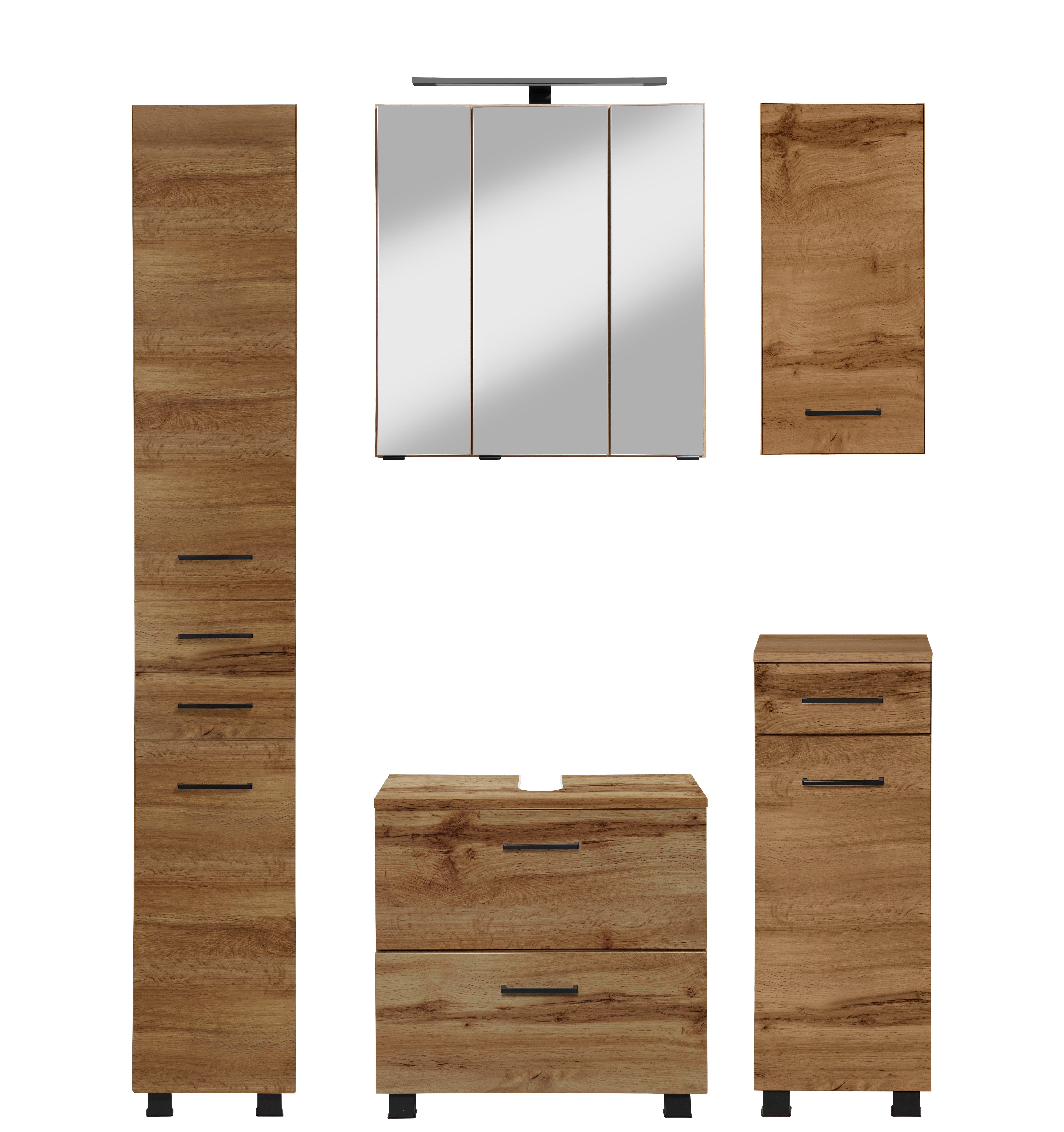 welltime Badmöbel-Set "Trento", Badezimmer-Set, Hängeschrank, Unterschrank, günstig online kaufen
