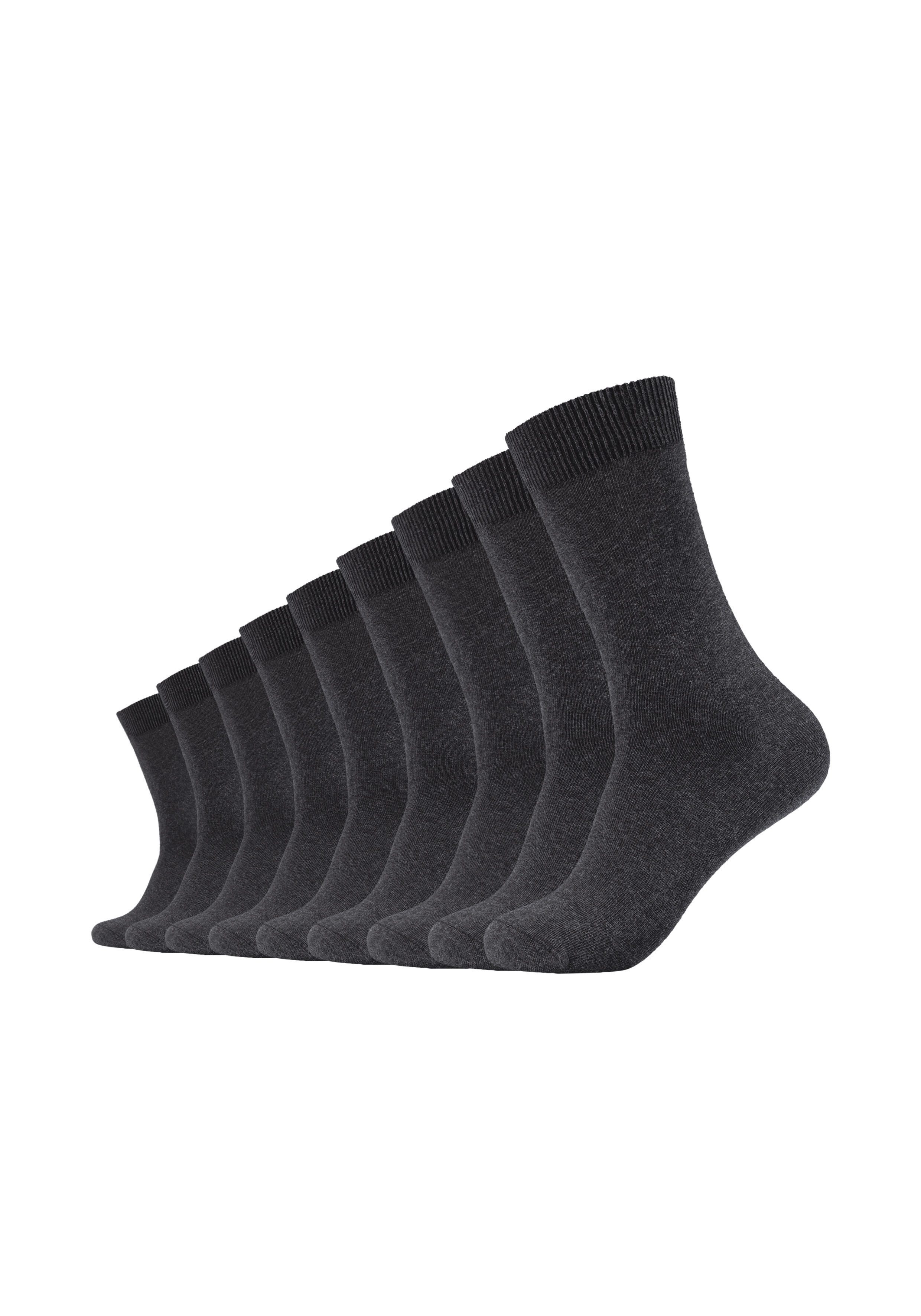 Camano Socken (Packung, 9er-Pack) mit verstärktem Fersen- und Zehenbereich