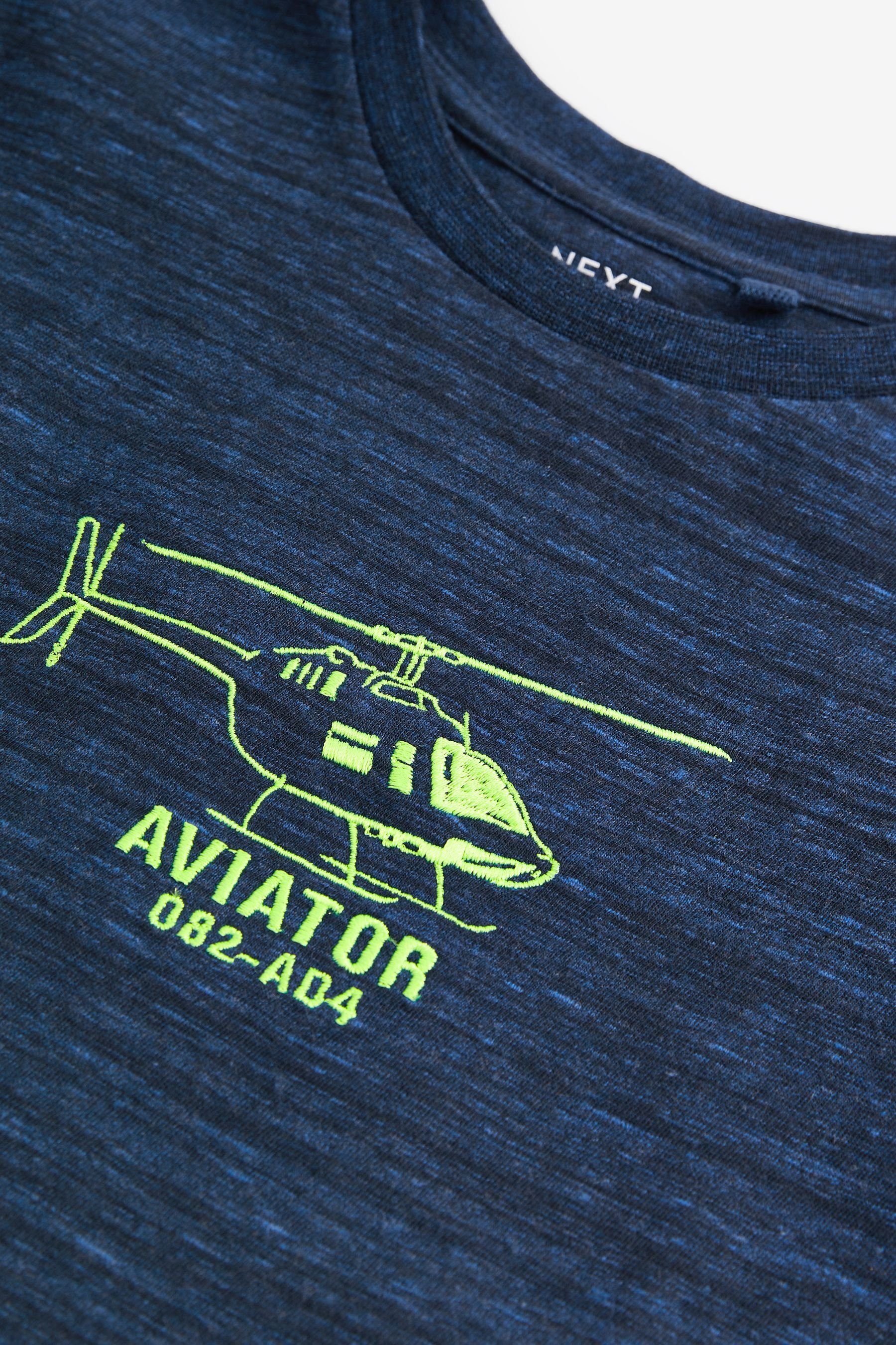 (1-tlg) Grafik-T-Shirt Navy Next Blue Helicopter T-Shirt
