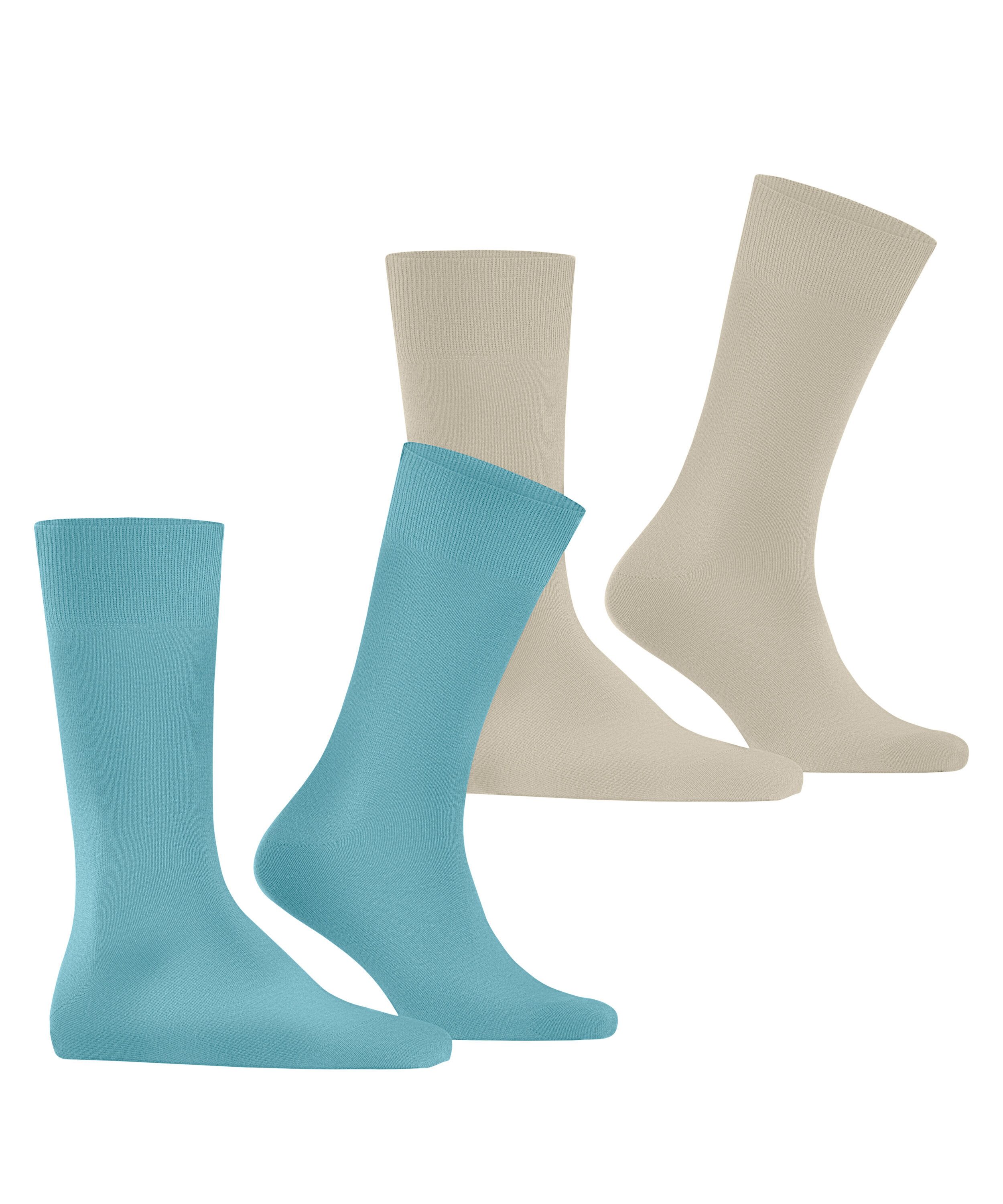 Burlington Socken Everyday 2-Pack Socken (2-Paar) aus weicher gekämmter Baumwolle