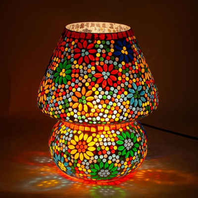 Signes Grimalt Tischleuchte Orientalische Mosaik Lampe, Tischlampe, Nachttischlampe Ref.: 20, ohne Leuchtmittel