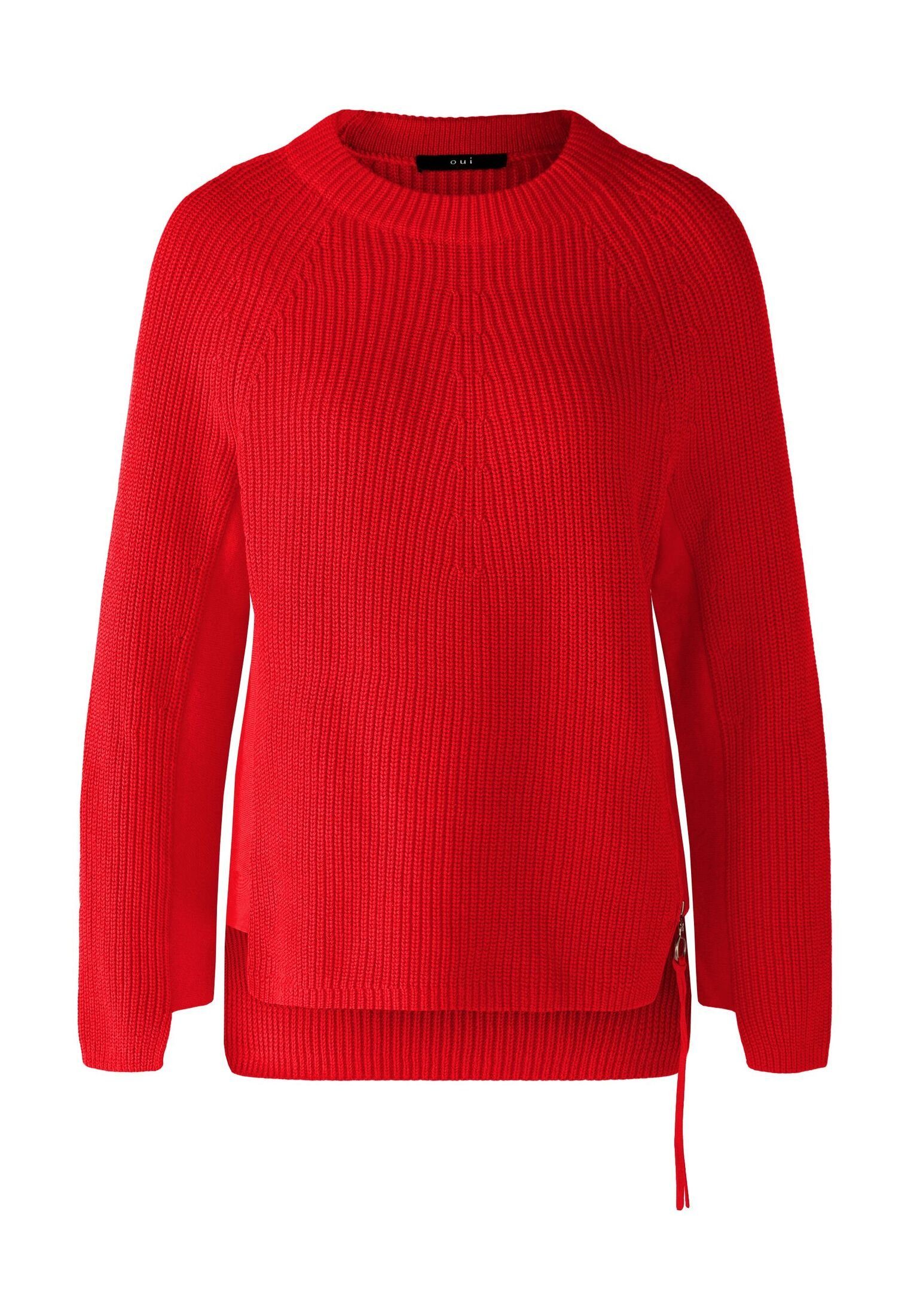 Oui Strickpullover Pullover RUBI chinese red