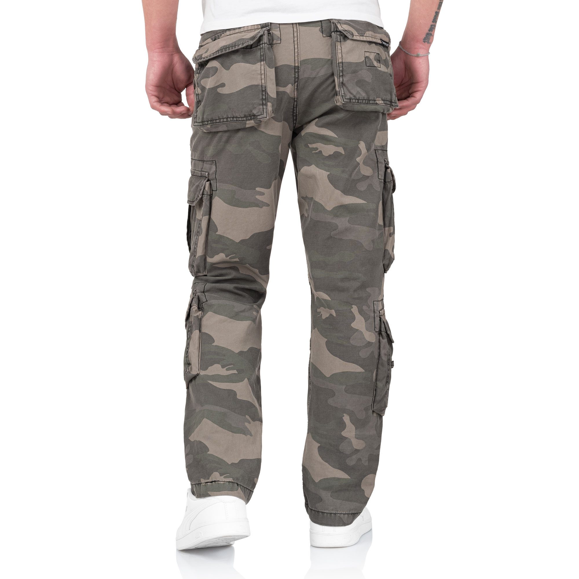 Trooper Cargohose Herren Airborne Slimmy Cargo Vintage Hose Army Outdoor Pants