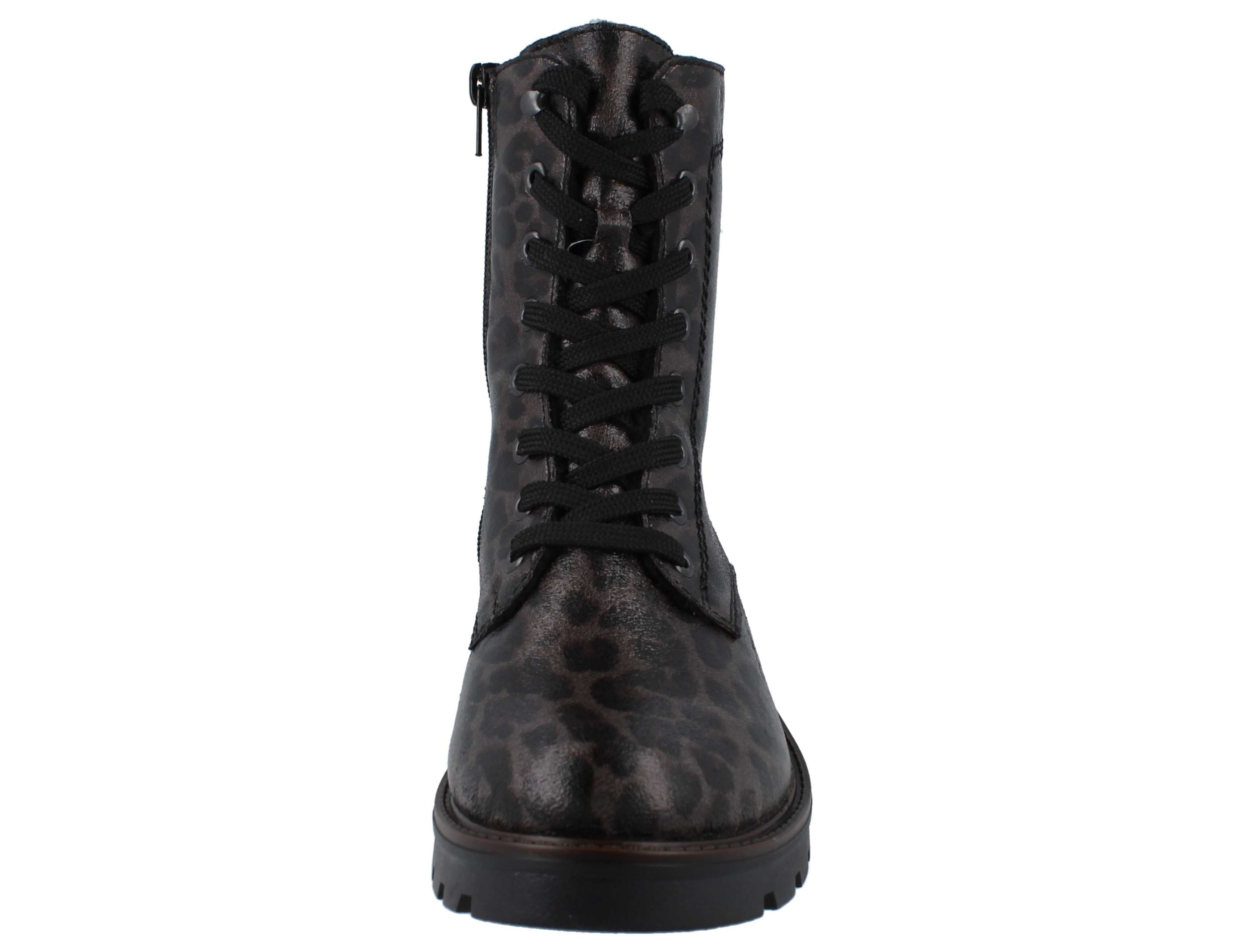 Rieker RIEKER Leprato Damen Biker Boots grau schwarz Lederimitat - Größe: Stiefel Vegan – Bild 5 von 5