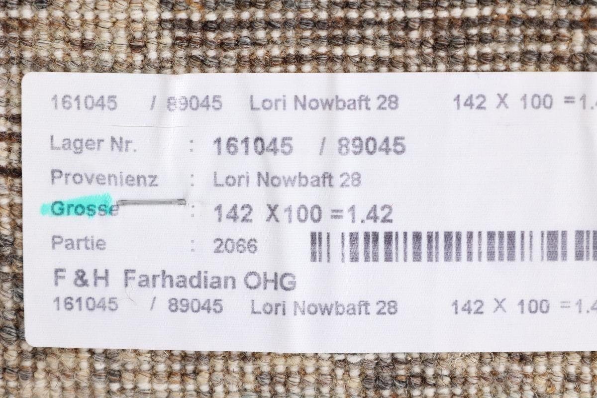 12 Nain 101x141 Orientteppich Nowbaft Gabbeh Perser Trading, Höhe: Handgeknüpfter Moderner, rechteckig, mm Loribaft