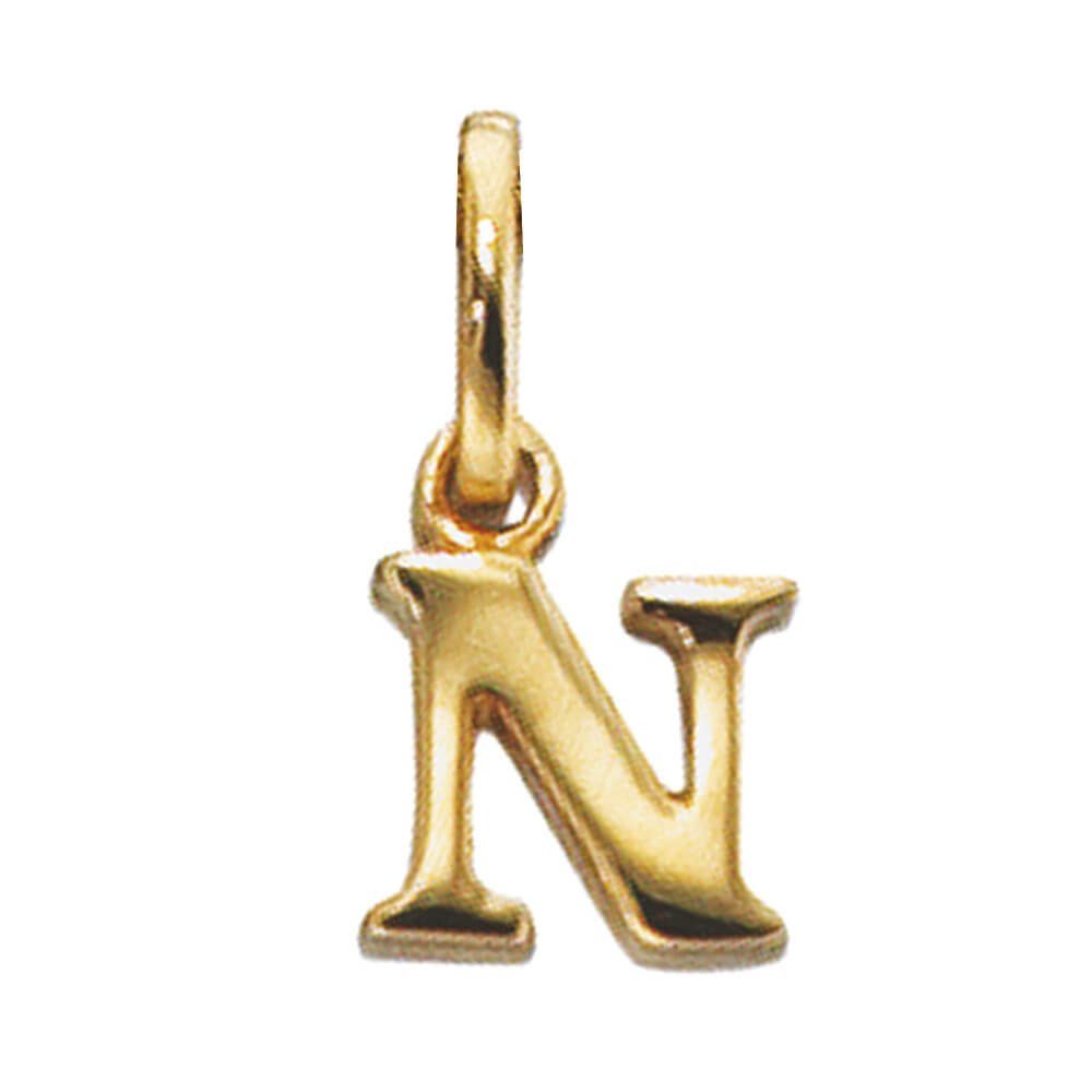 Kettenanhänger Anhänger Buchstabe 'N' aus 333 Gold