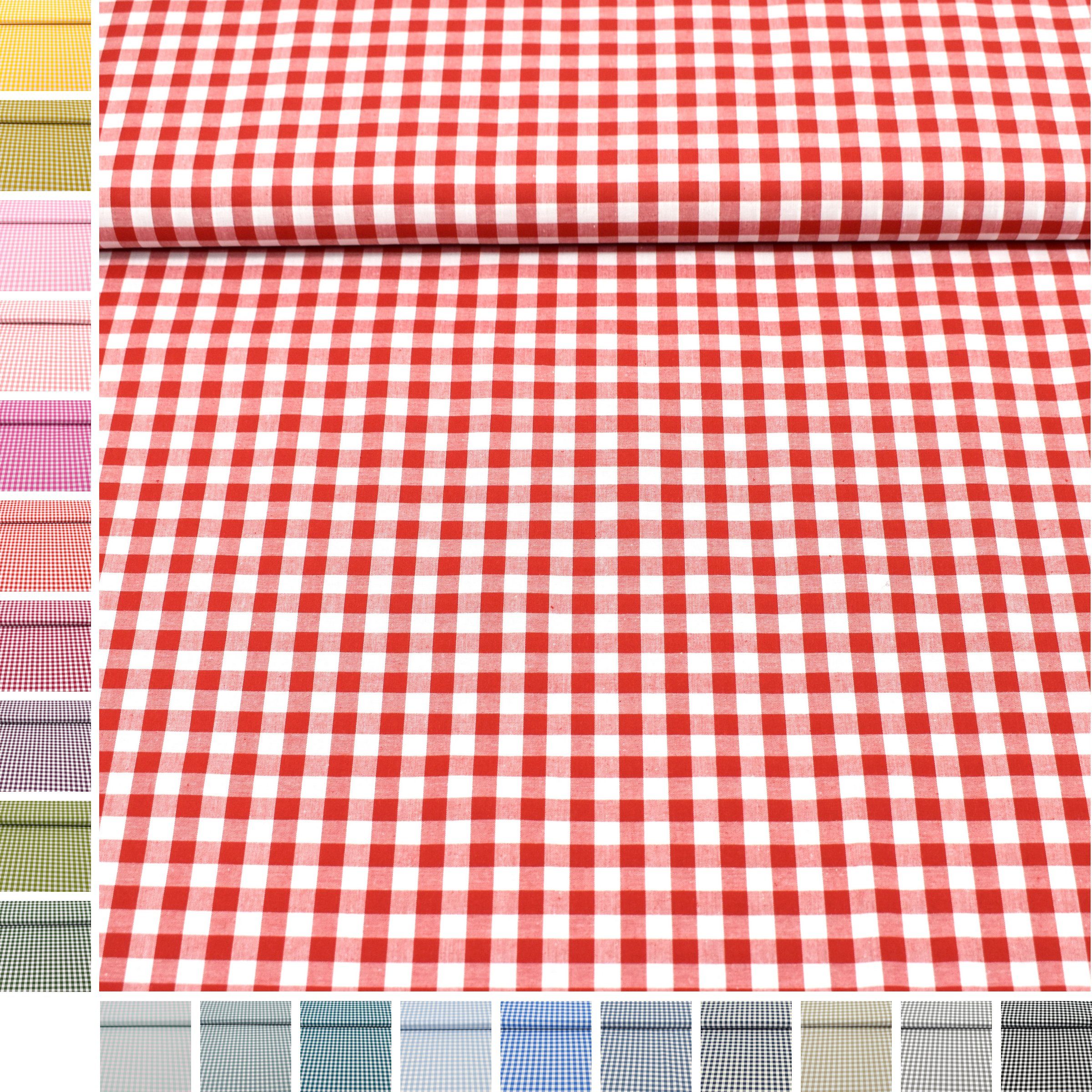 MAGAM-Stoffe Stoff "Mona", Vichy Karo groß Baumwollstoff aus Niederlande ÖKO-TEX Meterware 50cm