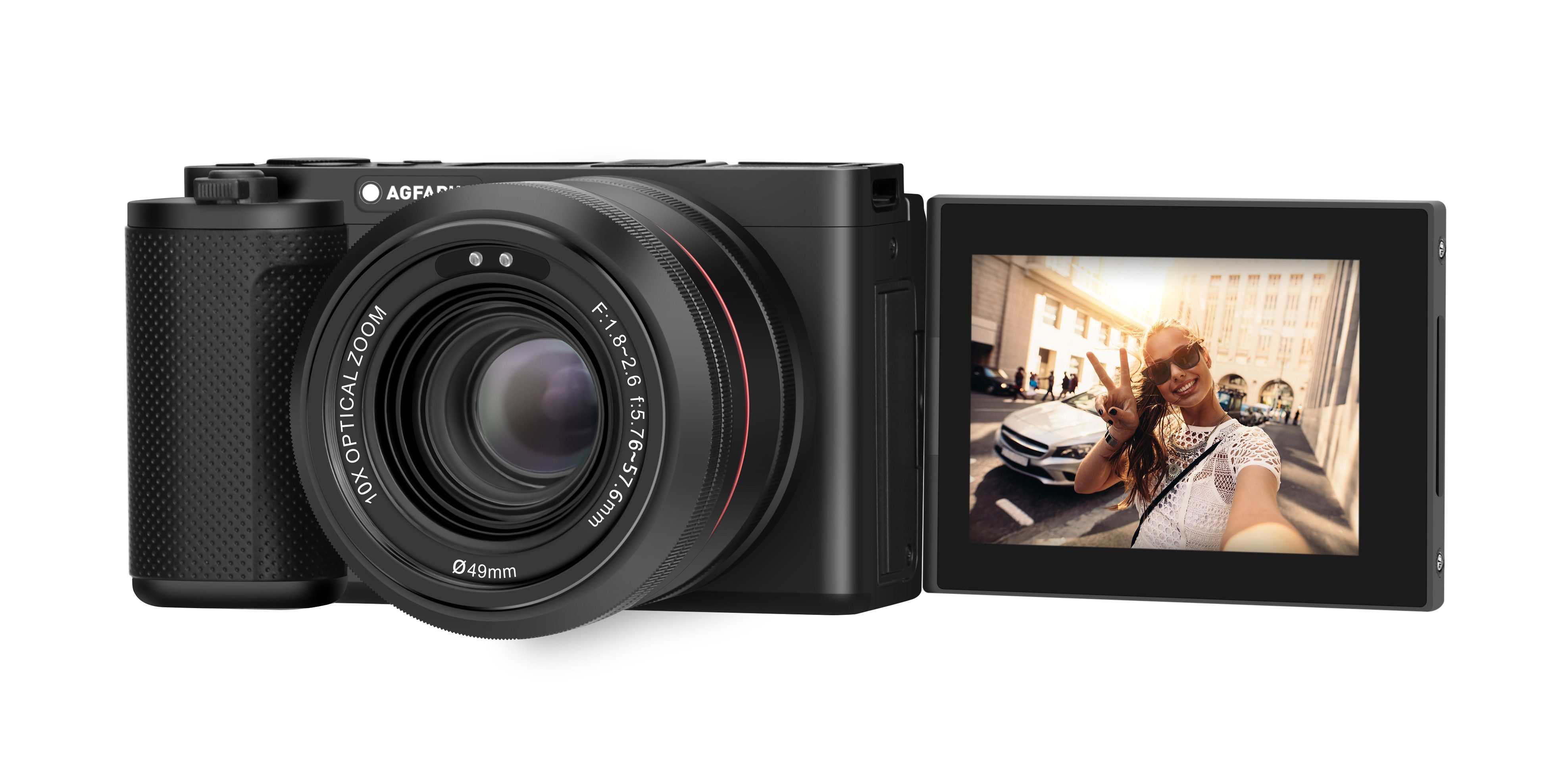 AgfaPhoto Realishot C130 Kompaktkamera (24 MP, 10x opt. Zoom, Bildstabilisierung)