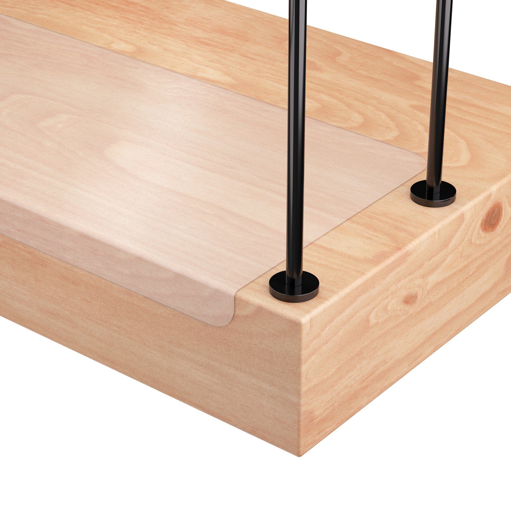 sossai® Stufenmatte Treppenschutz Folie transparent und selbstklebend, Rech günstig online kaufen