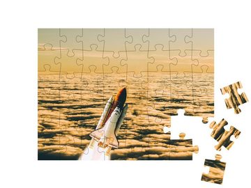 puzzleYOU Puzzle Start der Rakete, NASA-Bildmaterial, 48 Puzzleteile, puzzleYOU-Kollektionen