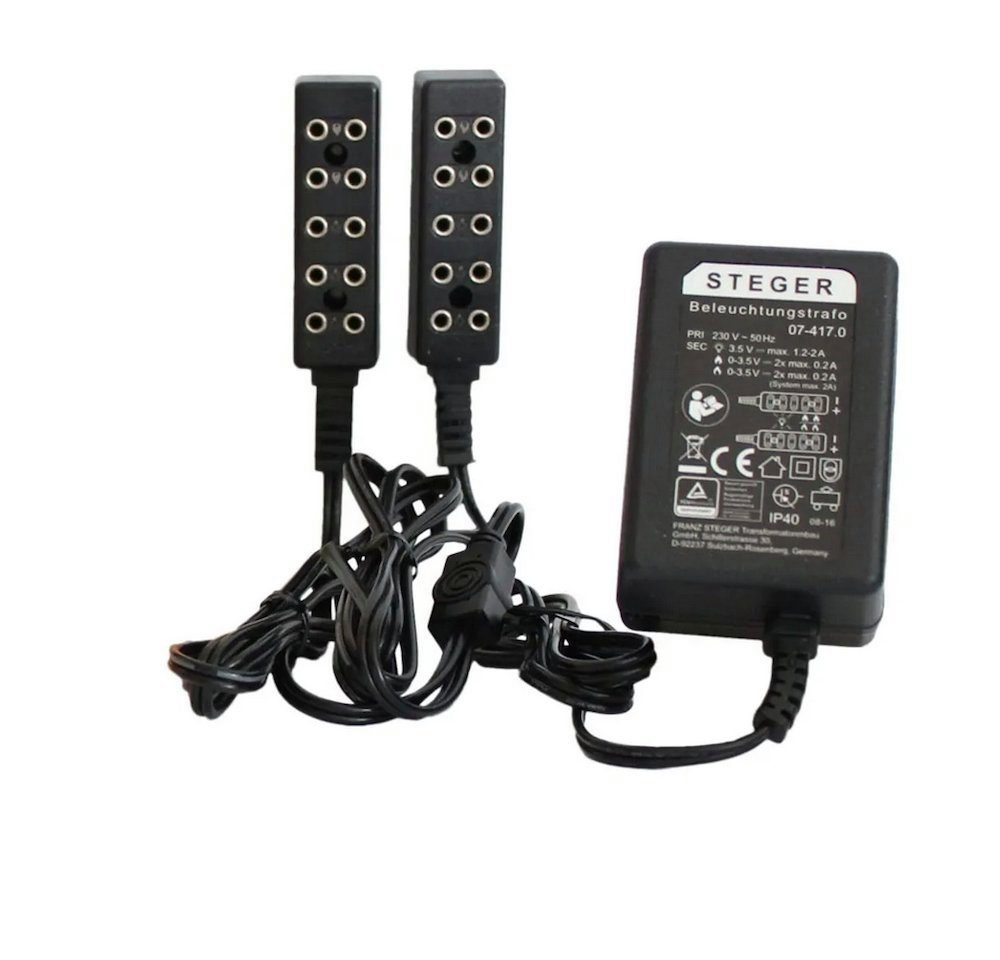 Kahlert Licht Ruhe-/ Flackertrafo für Puppenstuben, Krippen, Modellbau Trafo (Flackerverhalten realistisch - zufällig)