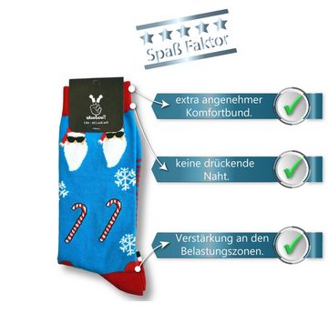 TwoSocks Freizeitsocken Weihnachtssocken lustige Socken für Weihnachten, Einheitsgröße
