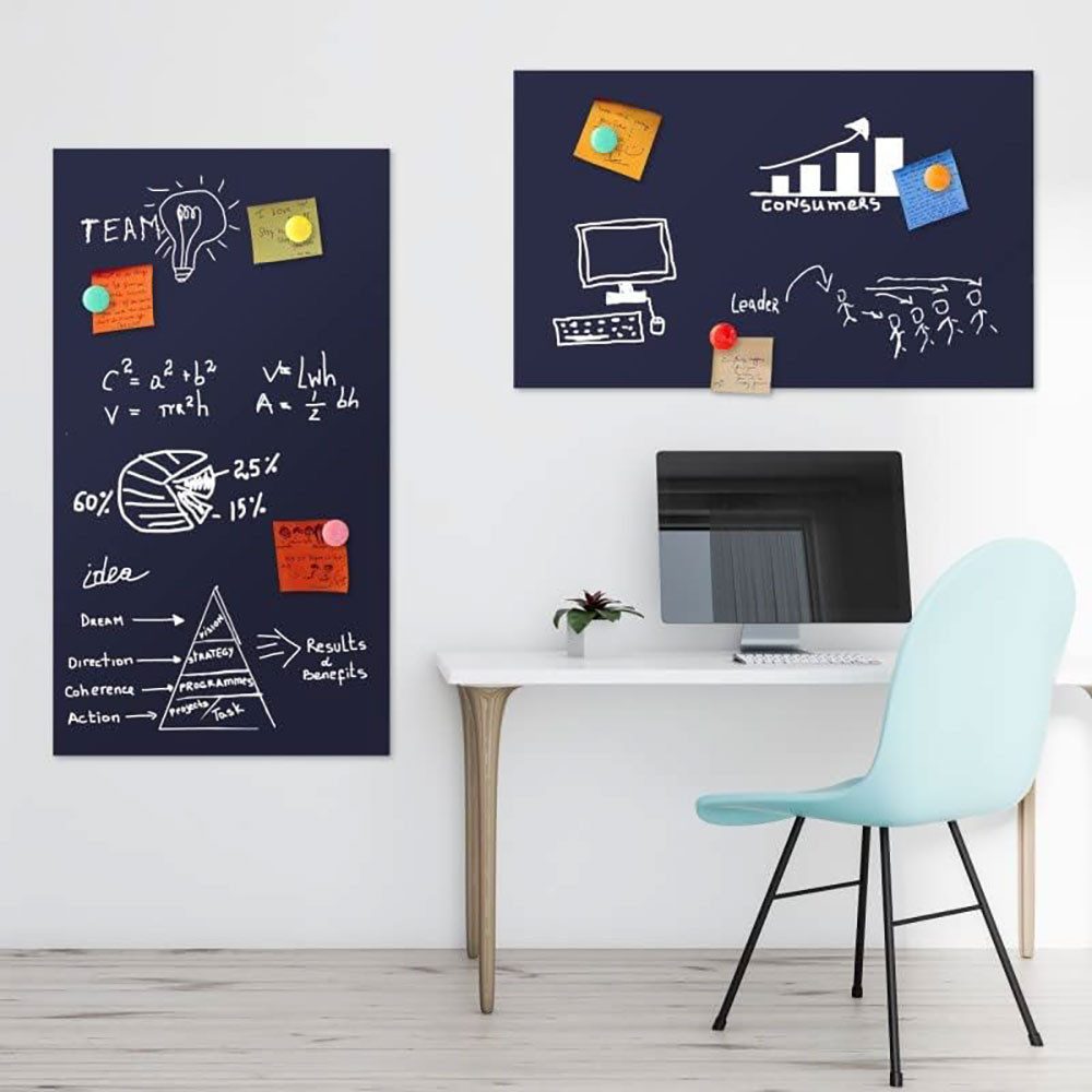 karofoilfix Magnetfolie Bunte Folie Magnetisch Dunkelblau–Selbstklebend +10 Magnete, 40 Größen, Bunte-Folie, selbstklebend, magnetisch, Dunkelblaue-Folie, Dunkelblau