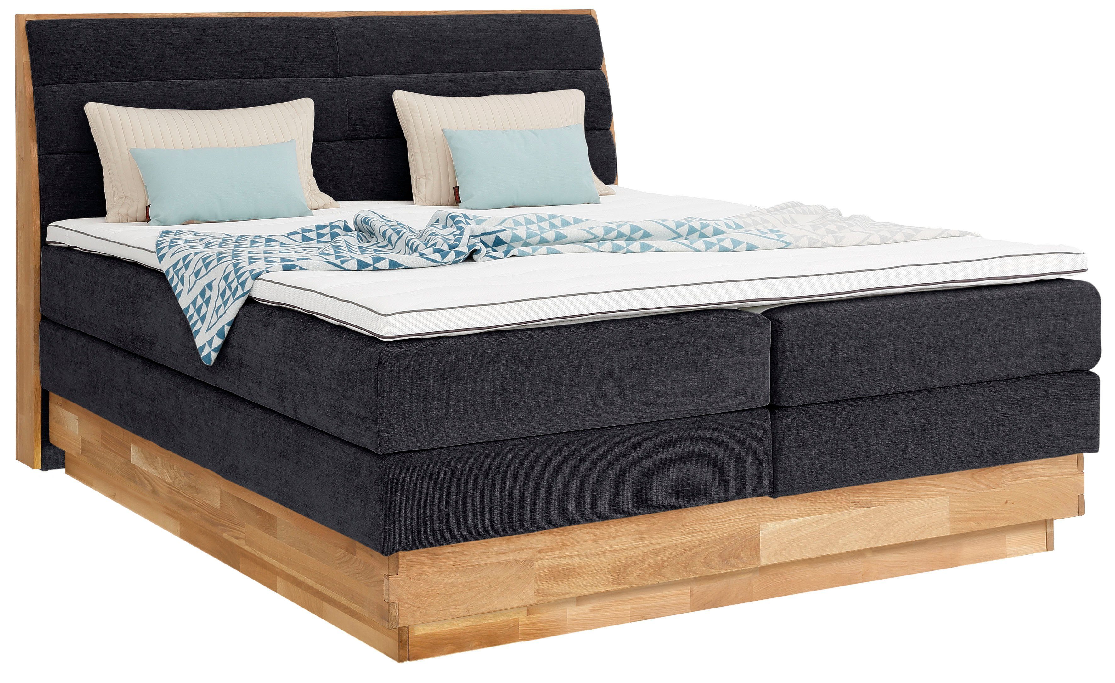 OTTO home Boxspringbett JENNA in verschiedenen Farben und Breiten erhältlich (inkl. 7-Zonen-TFK-Matratze und Topper), ohne LED-Beleuchtung, mit zertifizierten,  – Bild 2 von 5