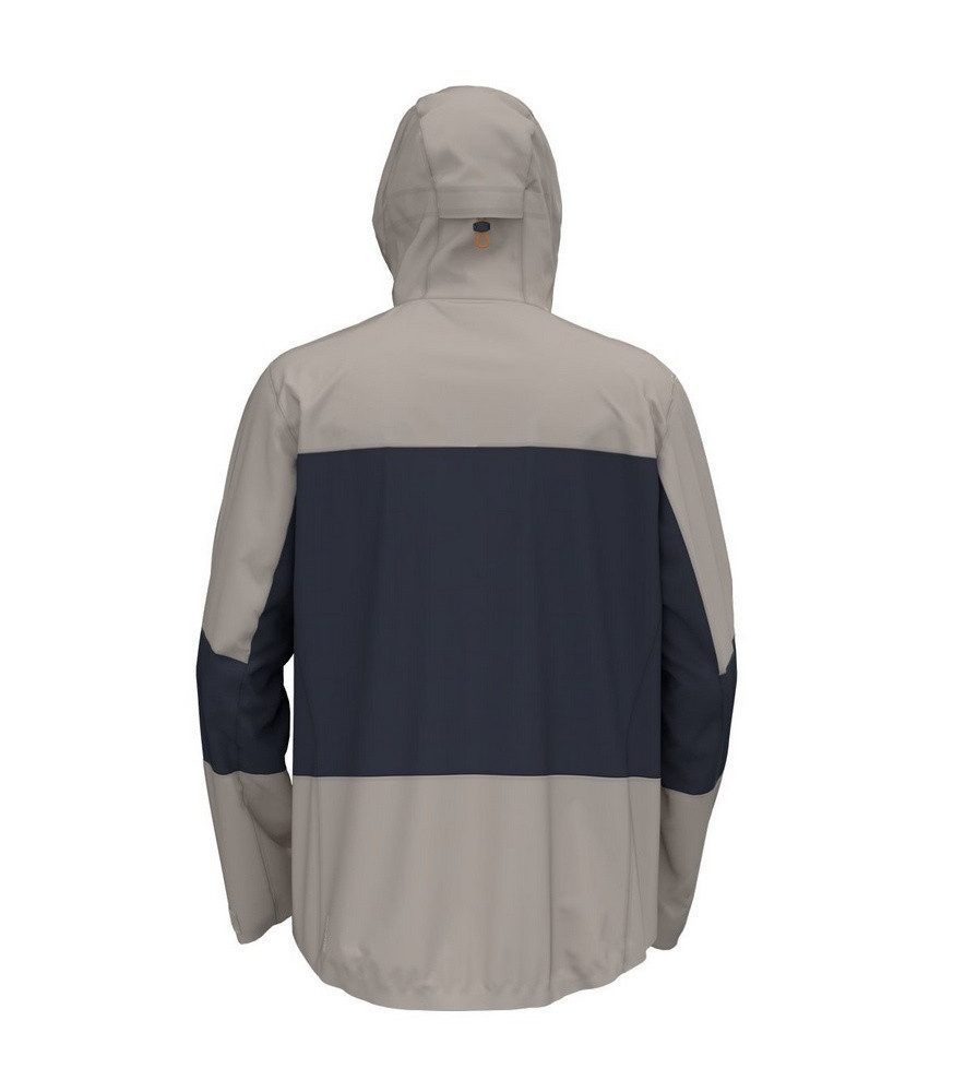 Odlo Softshelljacke Wanderjacke X-Alp 3L (Hardshell, Kapuze, wasserdicht) silvergrau
