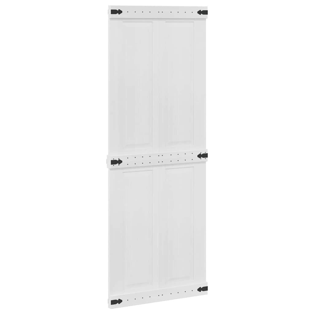 vidaXL Schiebetür Tür Corona Weiß 80 x 210 cm Holzwerkstoff (1-St)