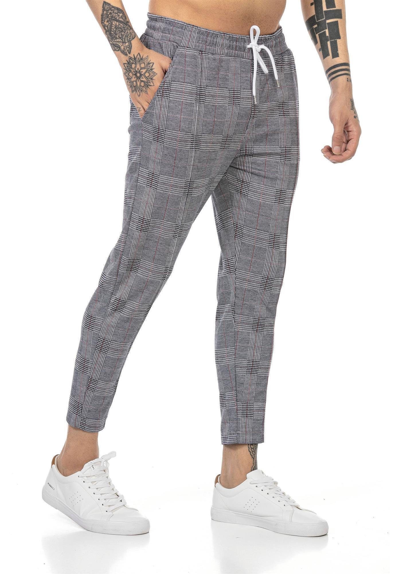 RedBridge Chinohose Red Bridge Hose Jogg Pants Freizeithose Kariert günstig online kaufen