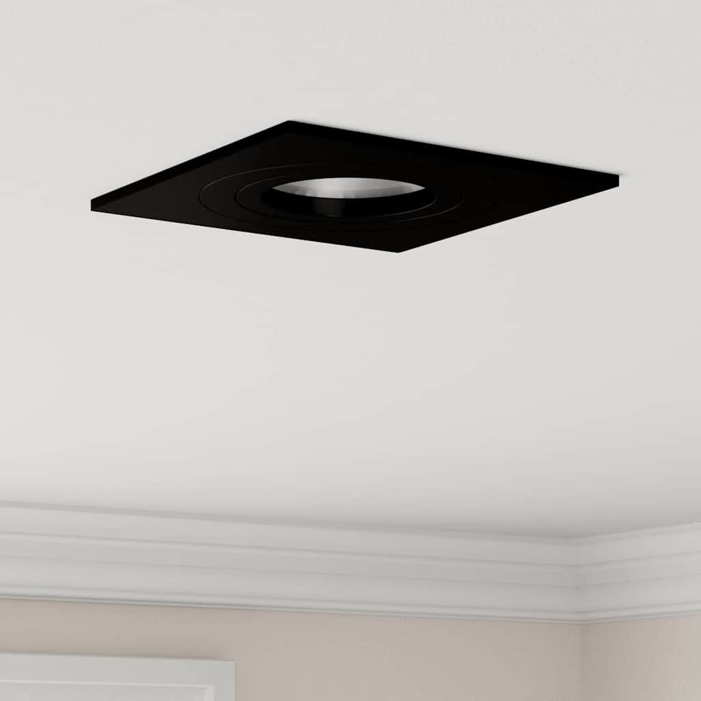 vidaXL Deckenleuchte Spotlight 12 stk. Schwarz 9 x 9 x 2 cm Aluminium