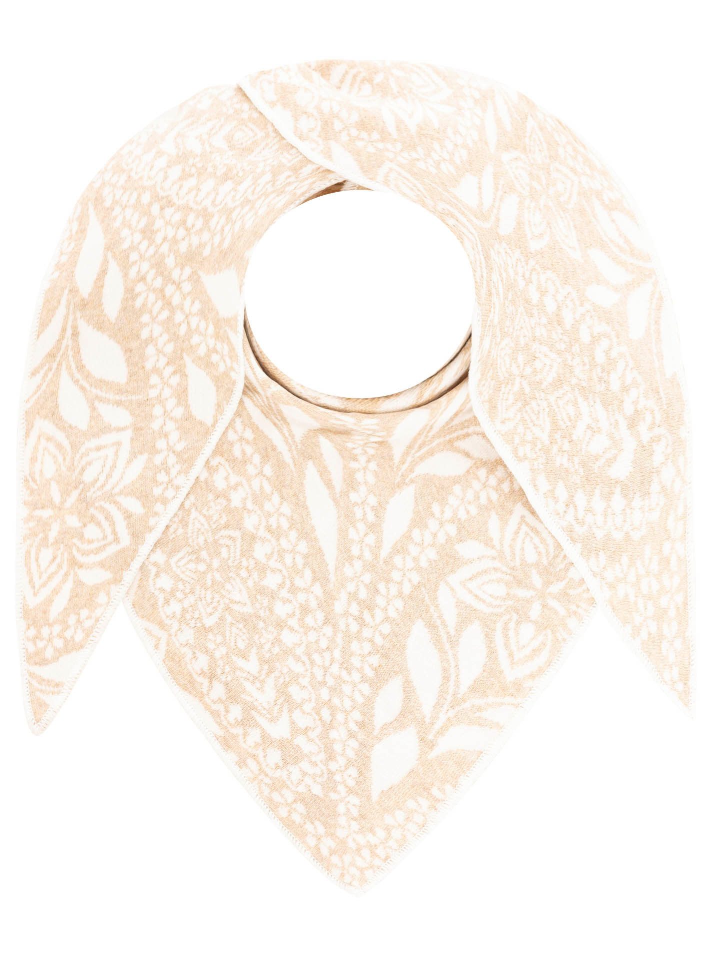 Zwillingsherz Dreieckstuch "Paisley Blätter", blumiges Muster, tolles Accessoire, vielseitig tragbar – Bild 2 von 3