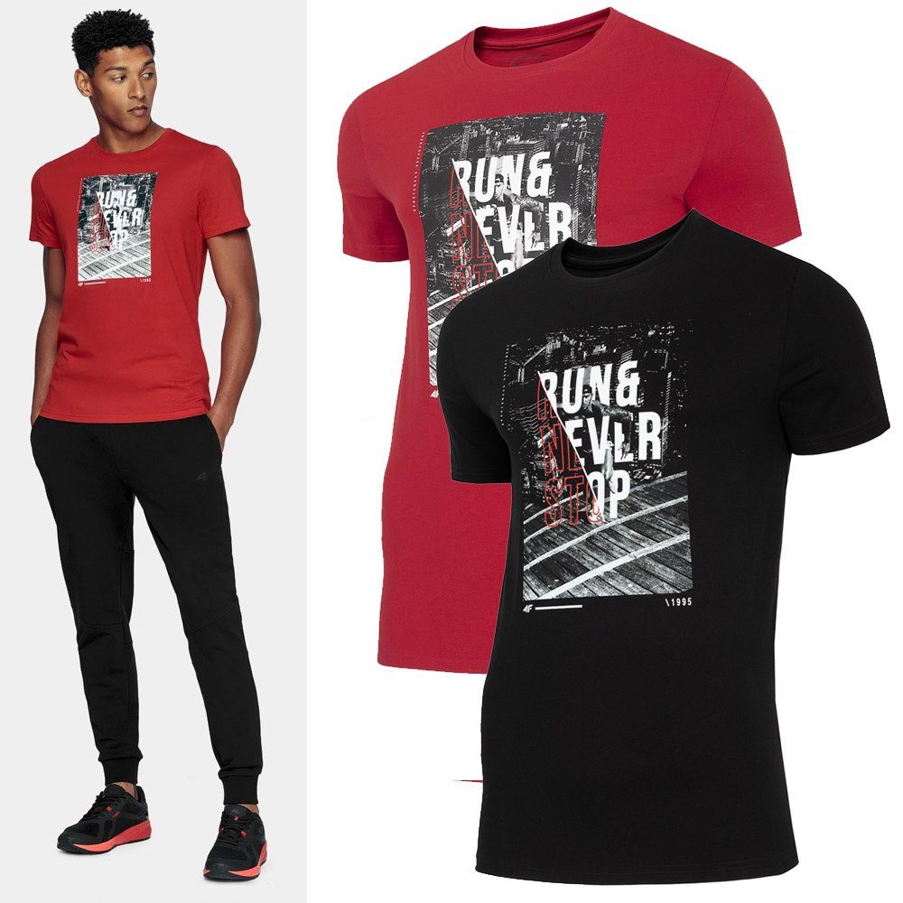 4F T-Shirt 4F Sport - Herren T-Shirt aus Baumwolle rot | T-Shirts