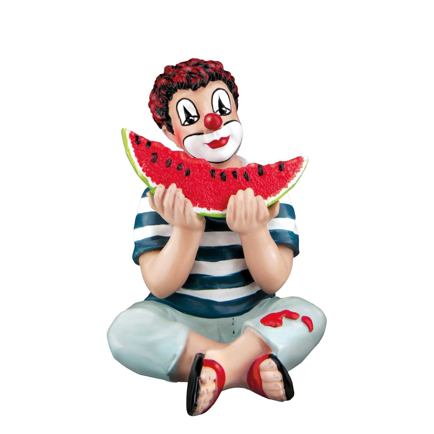 GILDE Sammelfigur Gildeclowns Clown Sommer - mehrfarbig - H. 8cm x B. 5,5cm x T. 6cm (1 Stück)