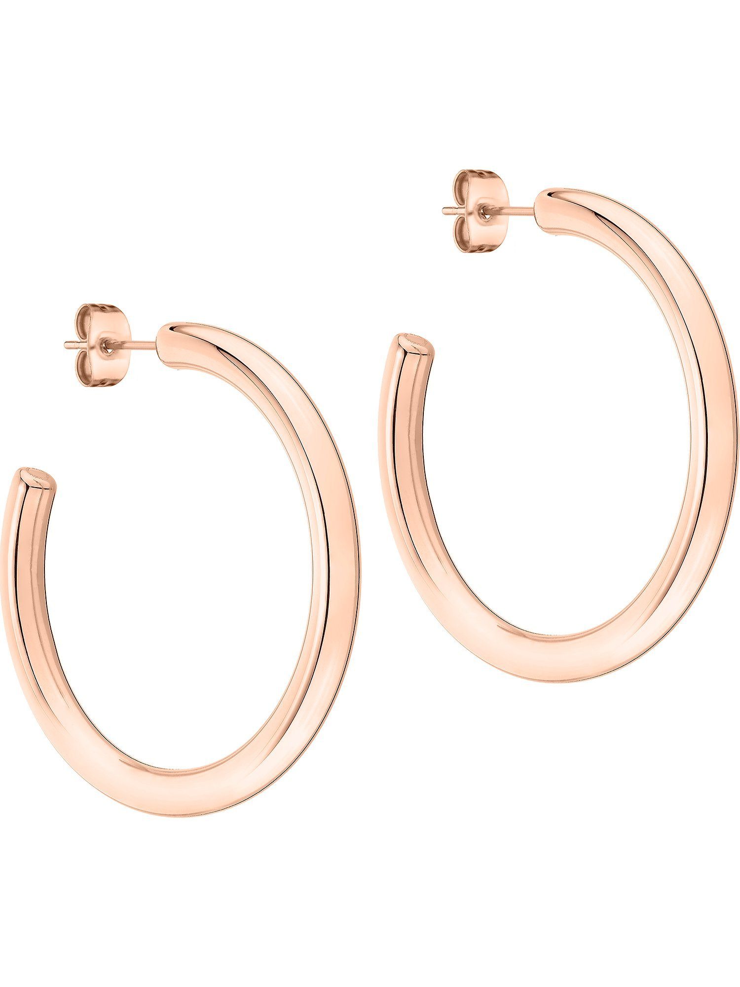 Paar Creolen Liebeskind Damen-Creolen Edelstahl