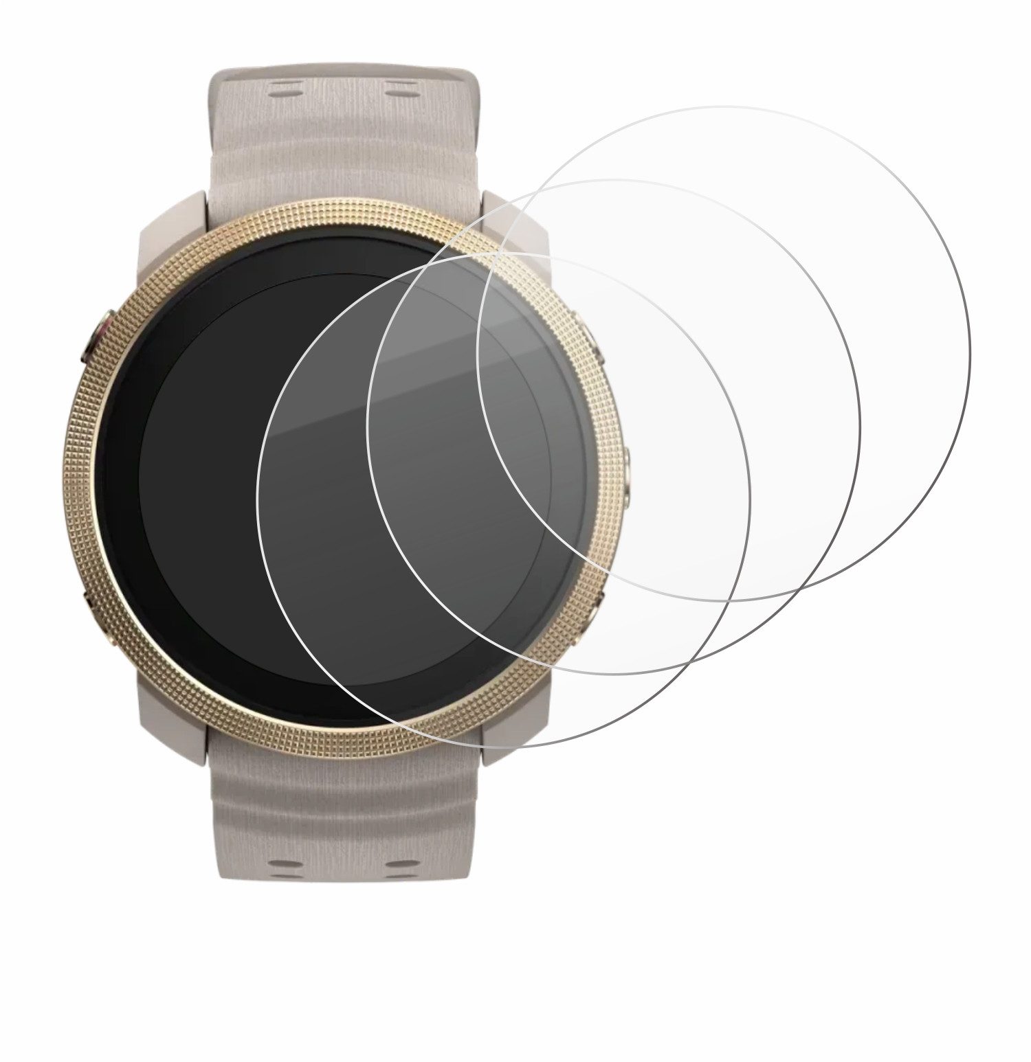 BROTECT Displayschutzglas Folie für Polar Vantage M3, 3 Stück, Schutzfolie Glas Panzer Display Schutz klar – Bild 2 von 5