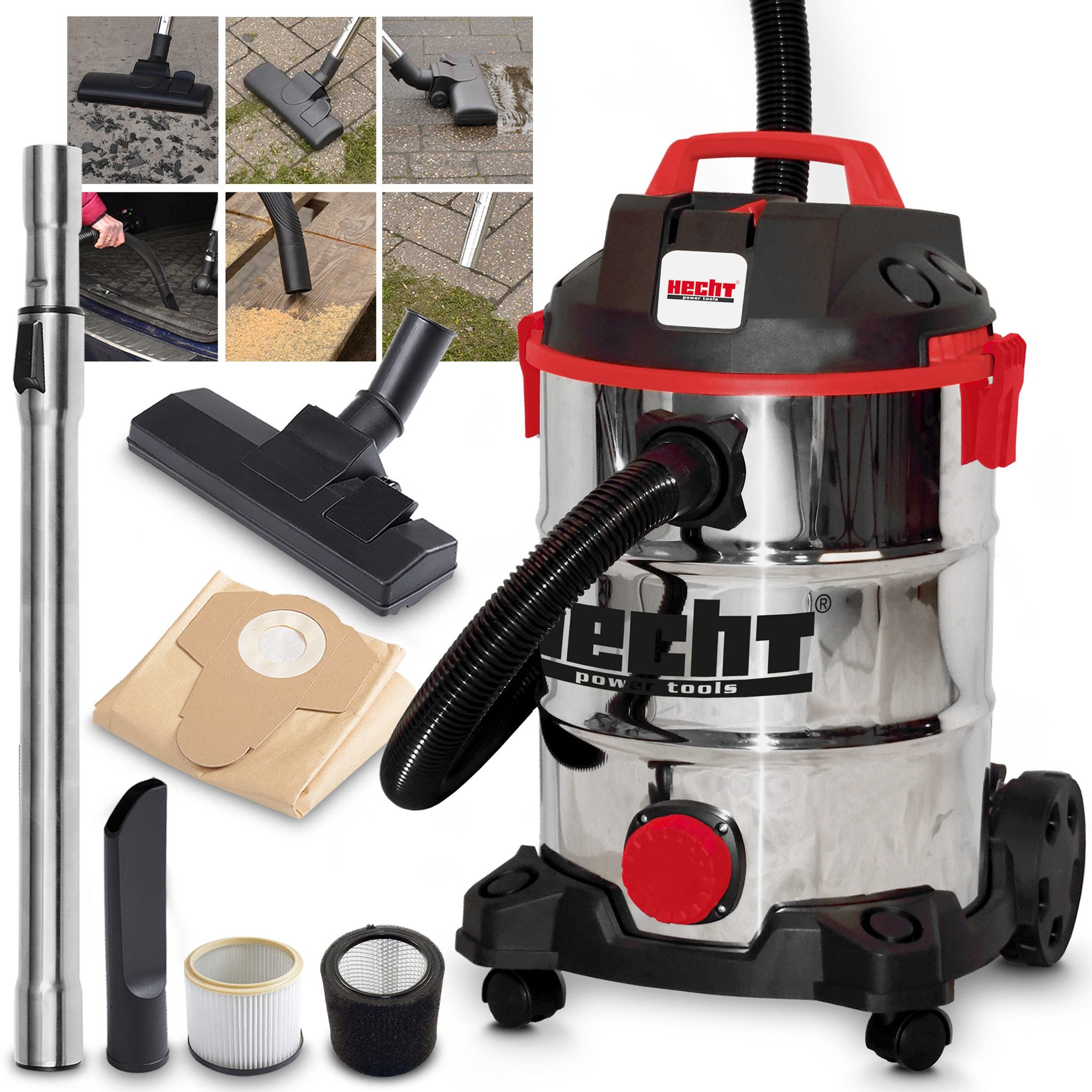 Industriesauger Nass und Trockensauger 30L Behälter mit Blasfunktion