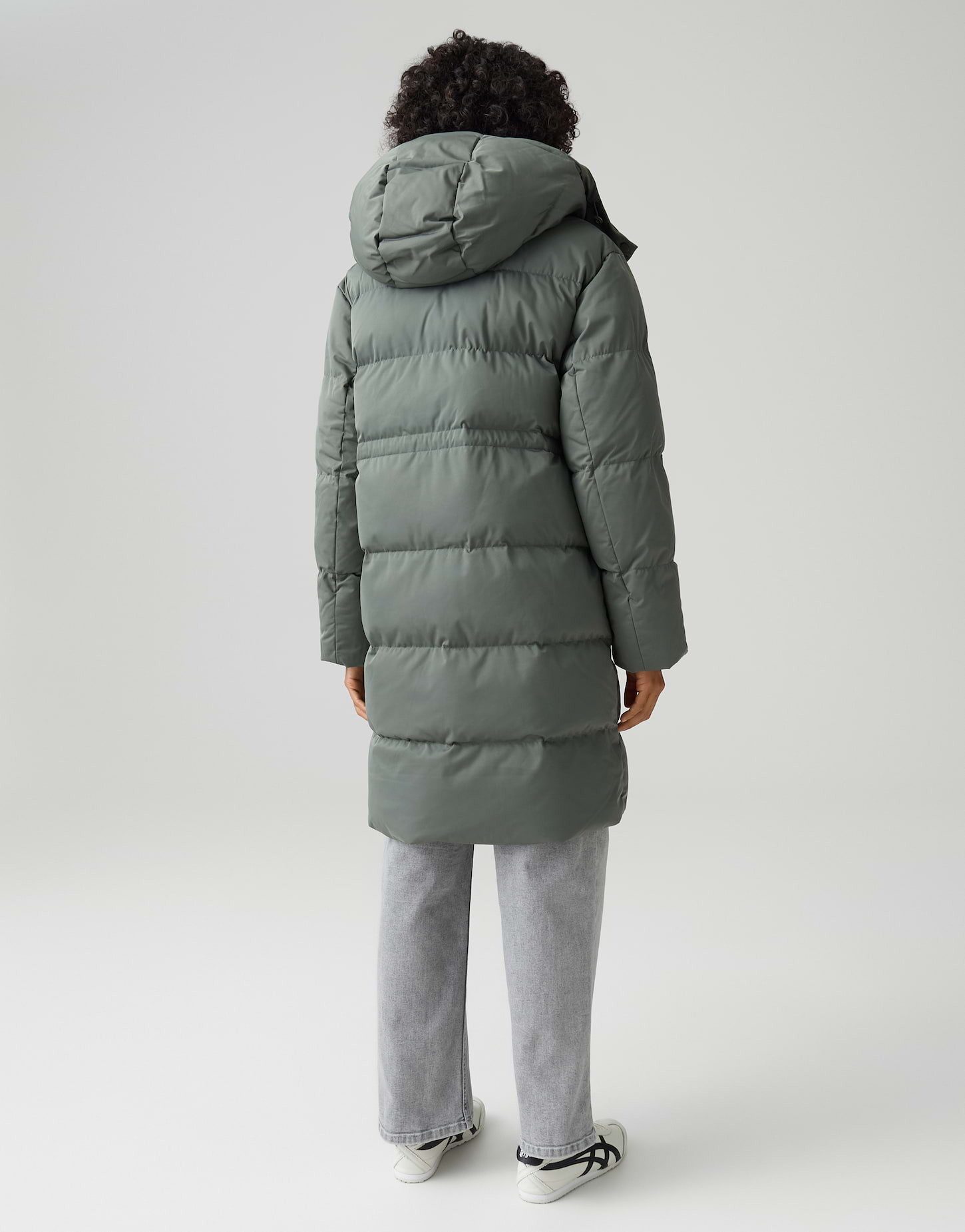 OPUS Steppmantel HALLUSI mit recycelter Füllung knielang, Steppmuster, Zwei-Wege-Reißverschluss