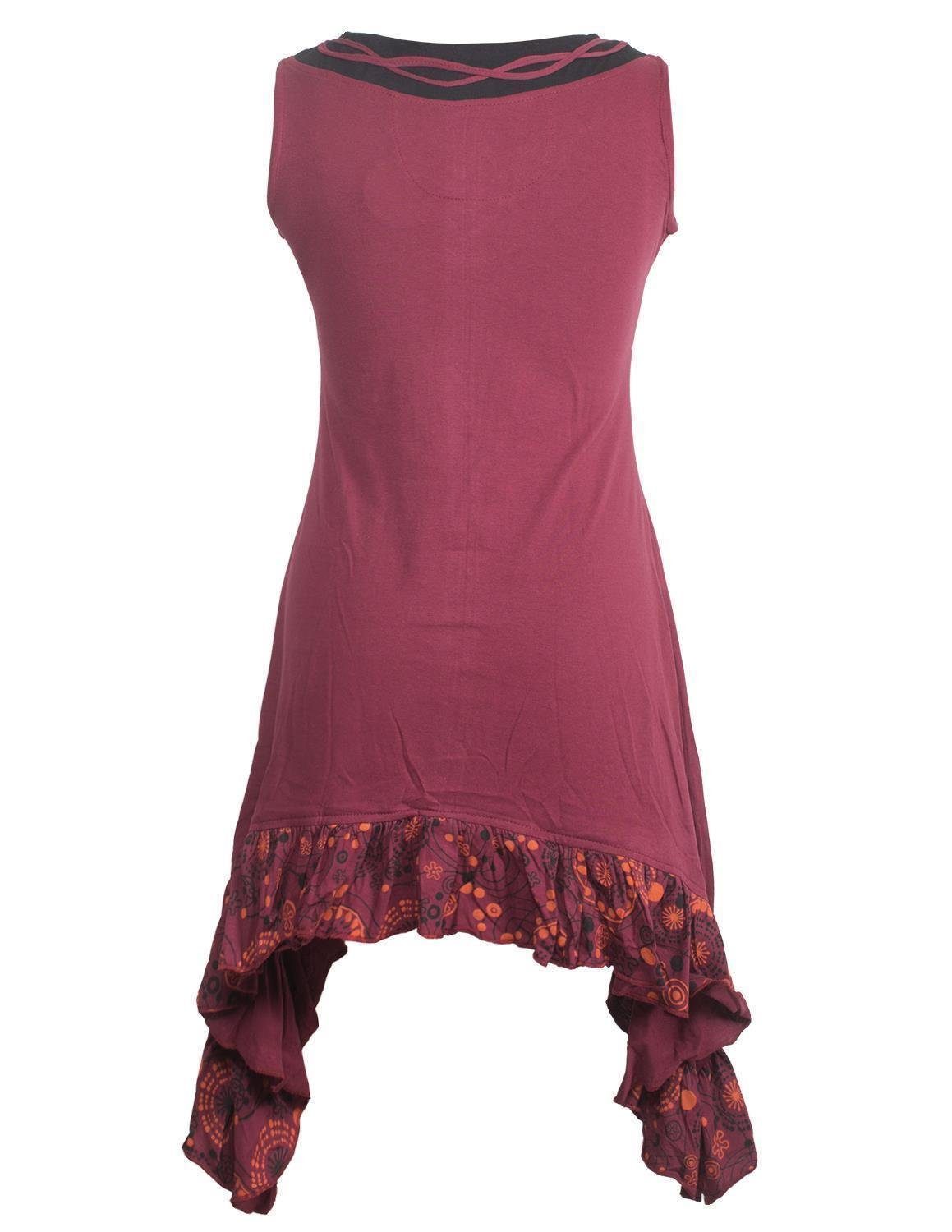 Vishes Zipfelkleid Armloses Zipfelkleid mit V-Ausschnitt günstig online kaufen