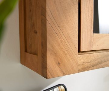 DELIFE Badezimmer-Set Solidu, Akazie Natur 40x70 cm Hängeschrank