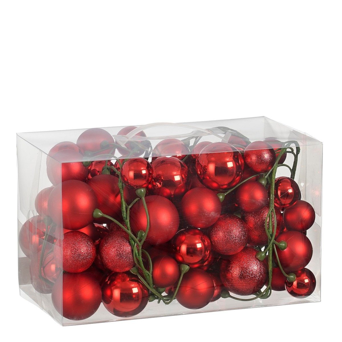 edelman Girlande Kugelgirlande rot 180cm