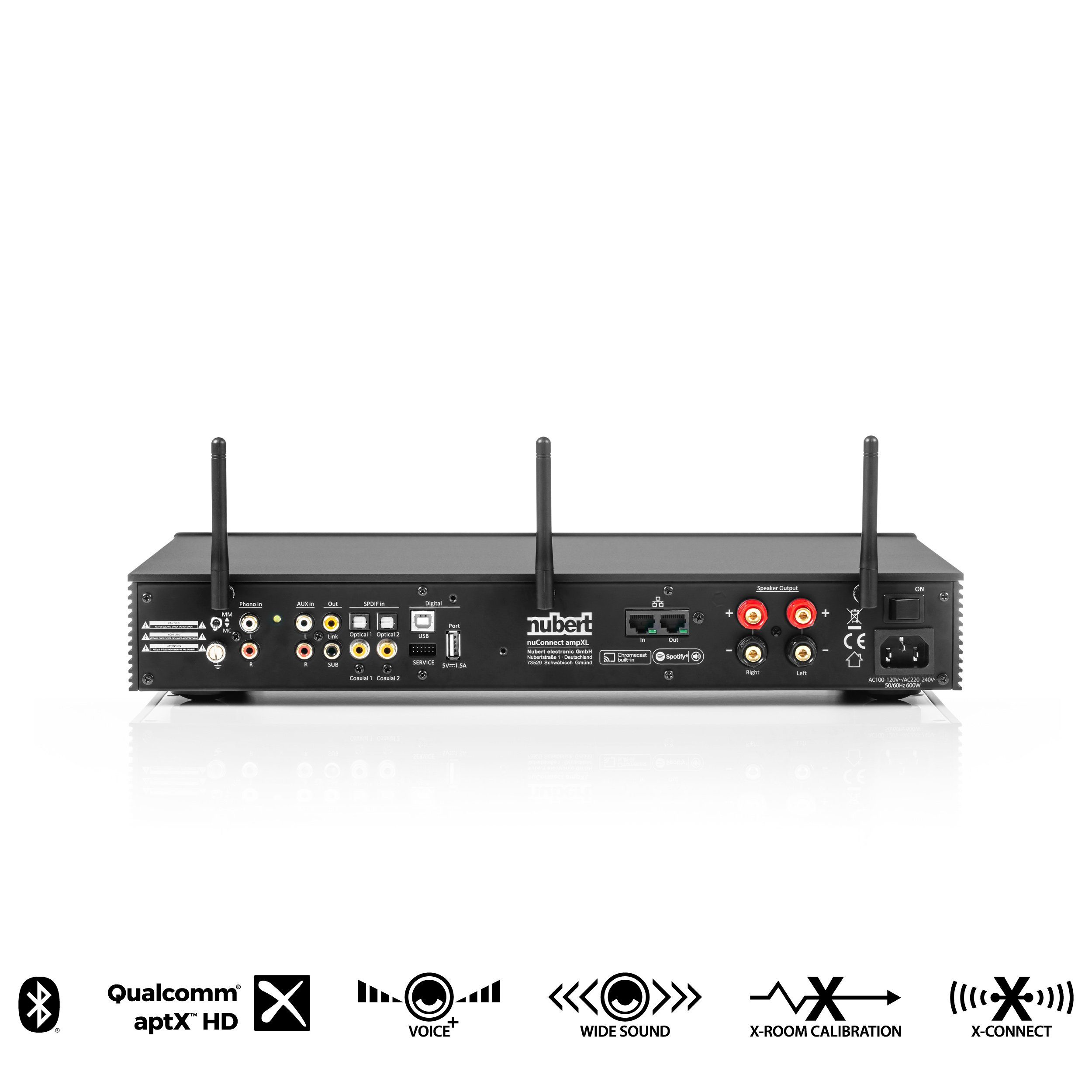 Nubert nuConnect ampXL Vollverstärker (Anzahl Kanäle: 2, 680 W, Nubert X-Connect)