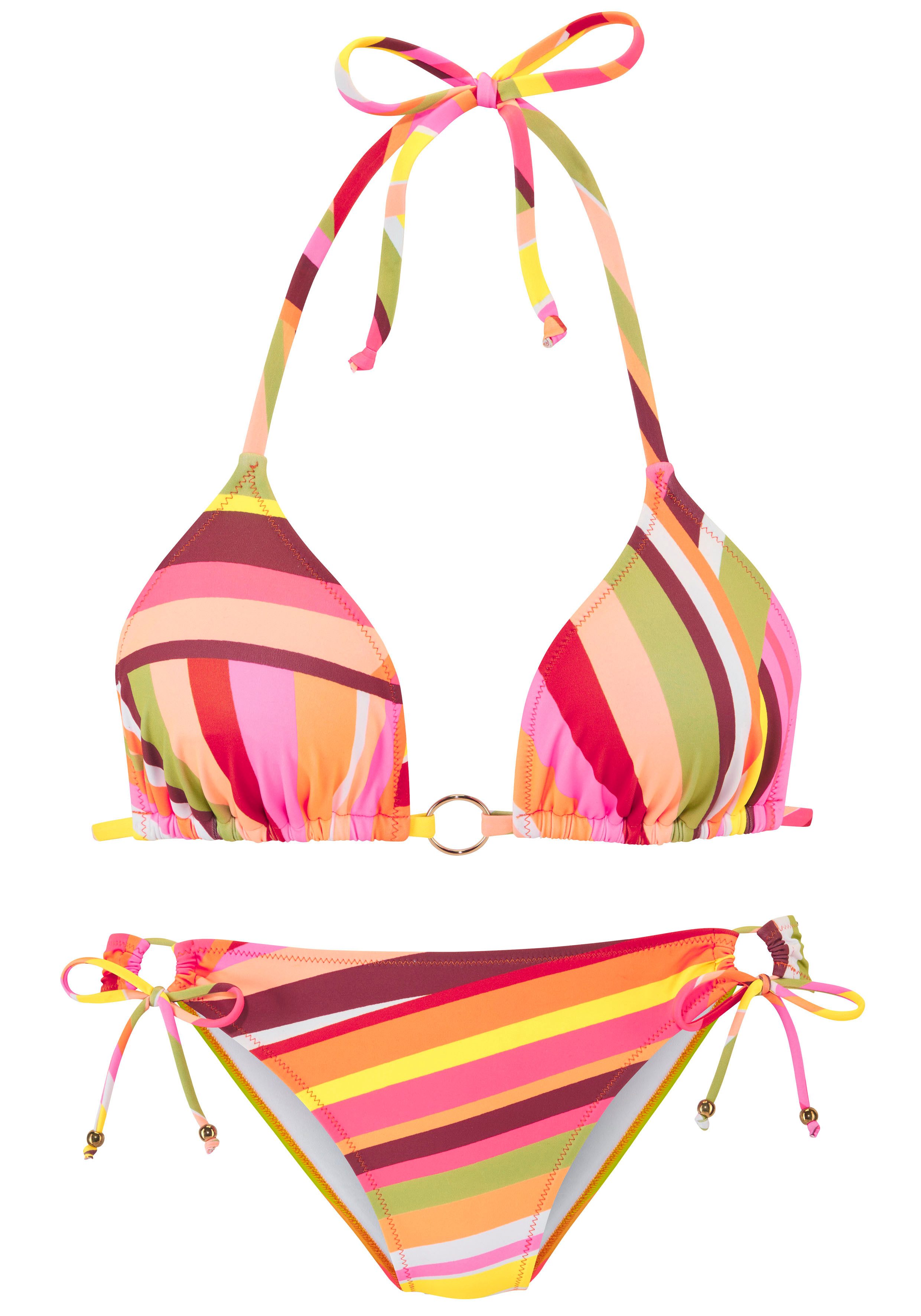 Bruno Banani Triangel-Bikini mit edlem Zierring günstig online kaufen