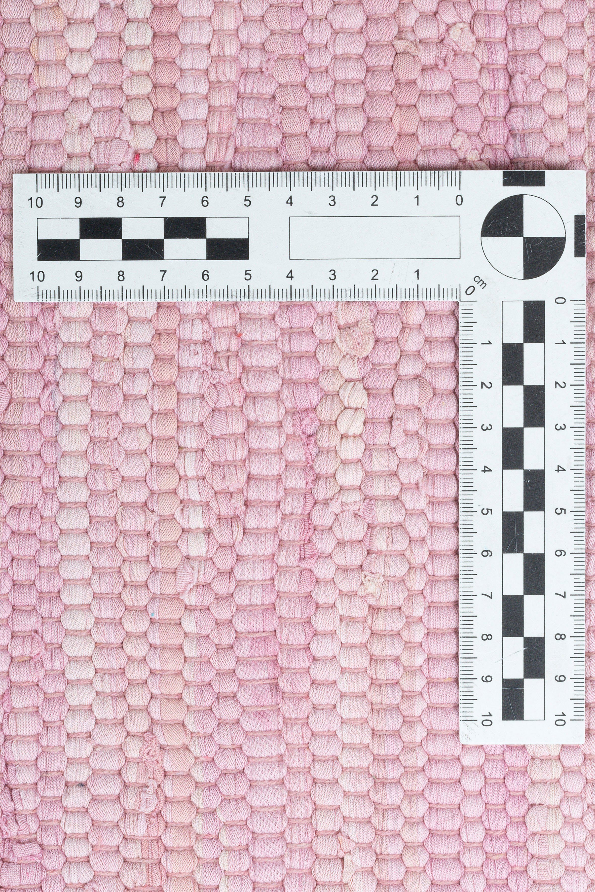 Fransen THEKO, rosé Cotton, reine Höhe: 5 mit Handweb rechteckig, handgewebt, mm, Happy Flachgewebe, Baumwolle, Teppich, Teppich