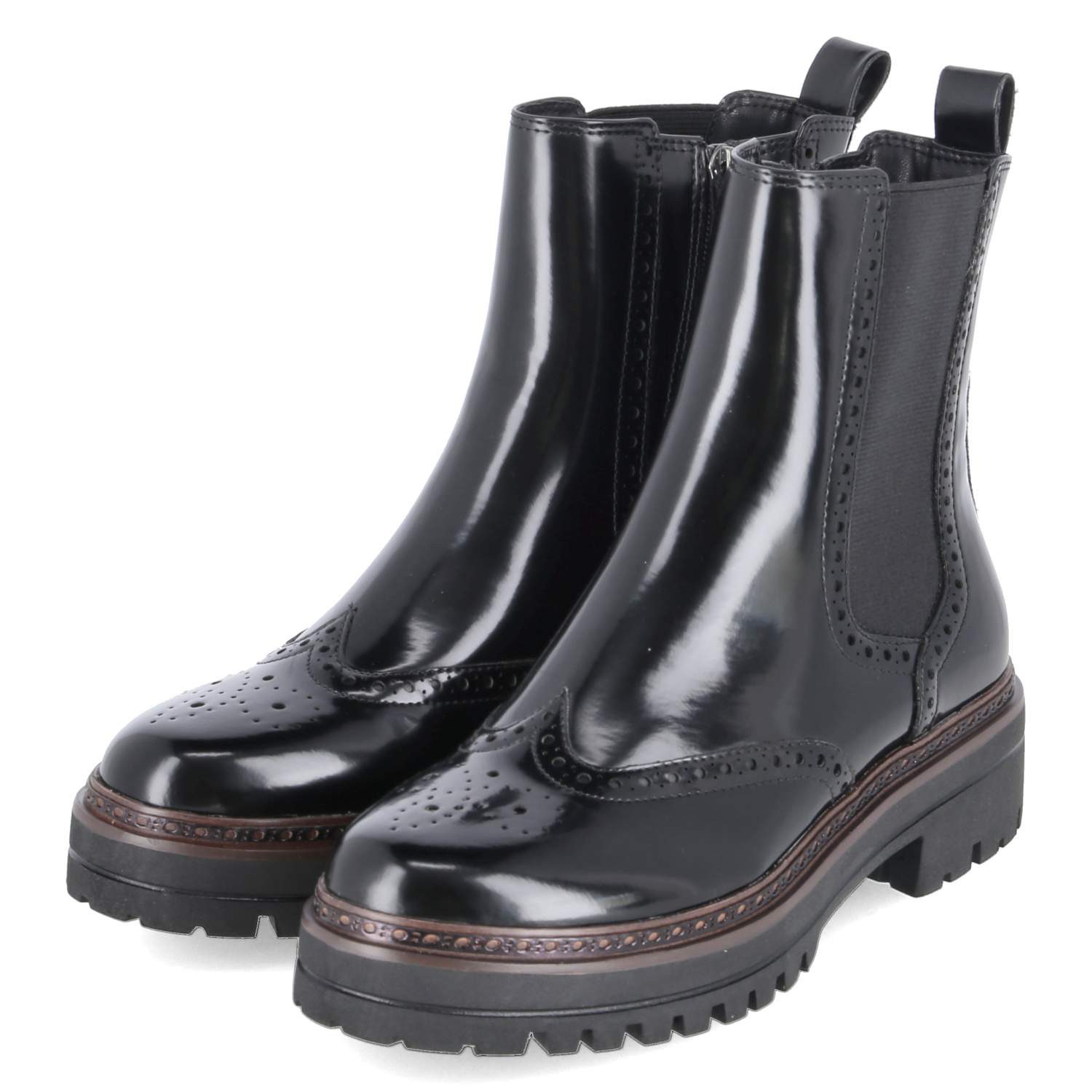 Tamaris 1-25463-45/001 Damen Synthetik black Schlupfstiefel