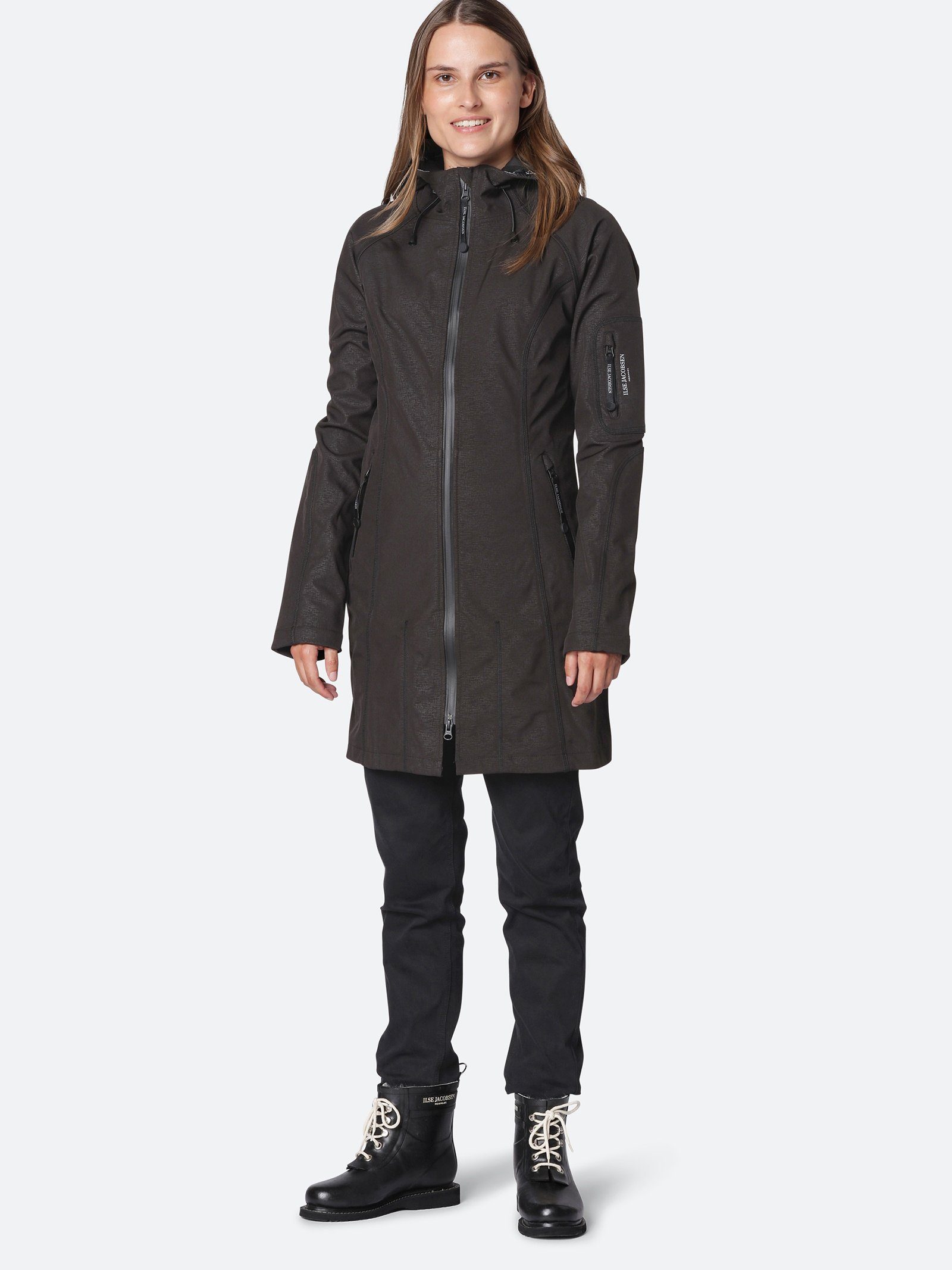 Ilse Jacobsen Regenmantel RAIN37 Atmungsaktiv, schmutzabweisend, 2 Wege Reißverschluss, Softshell