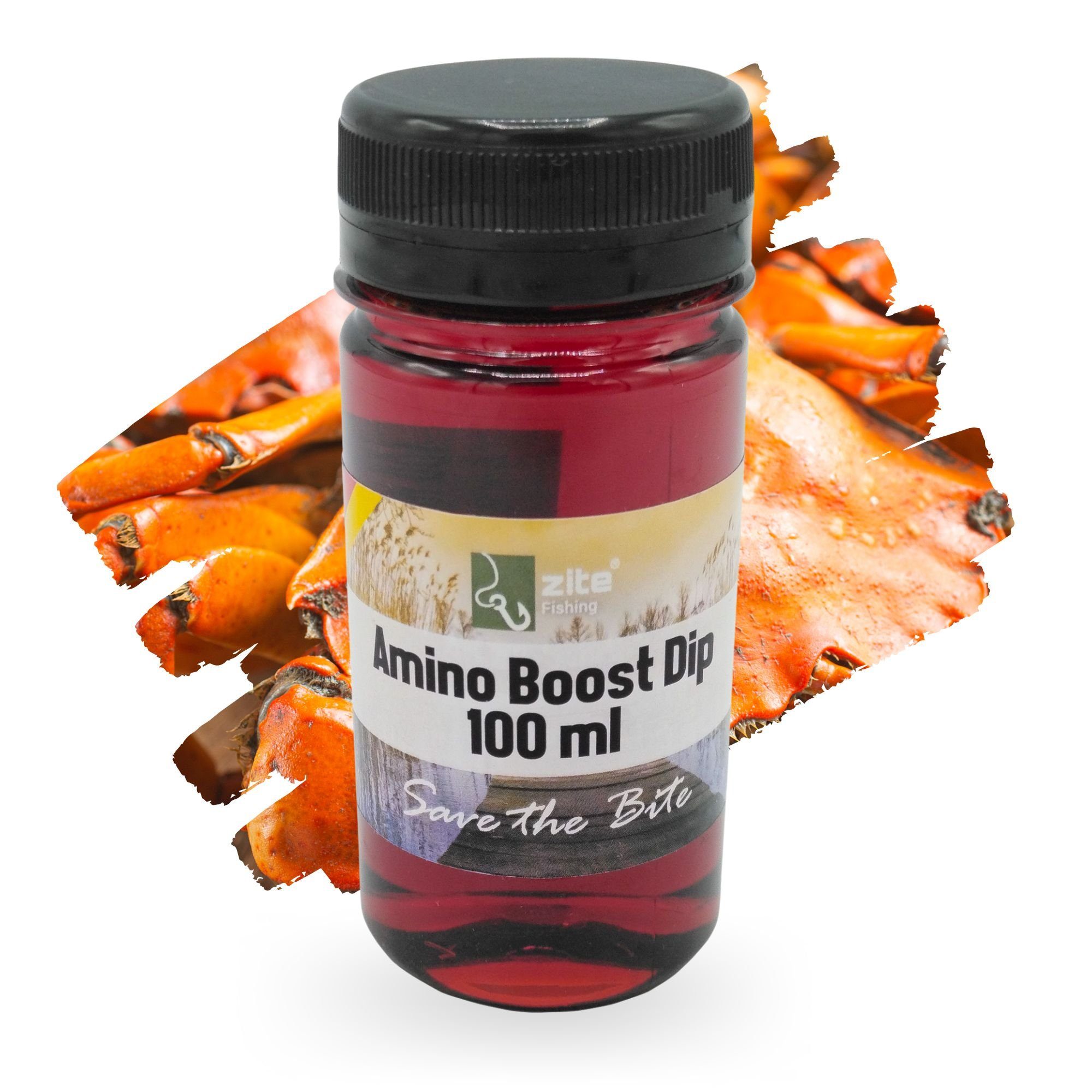 Zite Fischlockstoff Amino Dip 100 ml - Lockstoff Karpfen - schnelleinziehend & intensiv Monster Crab