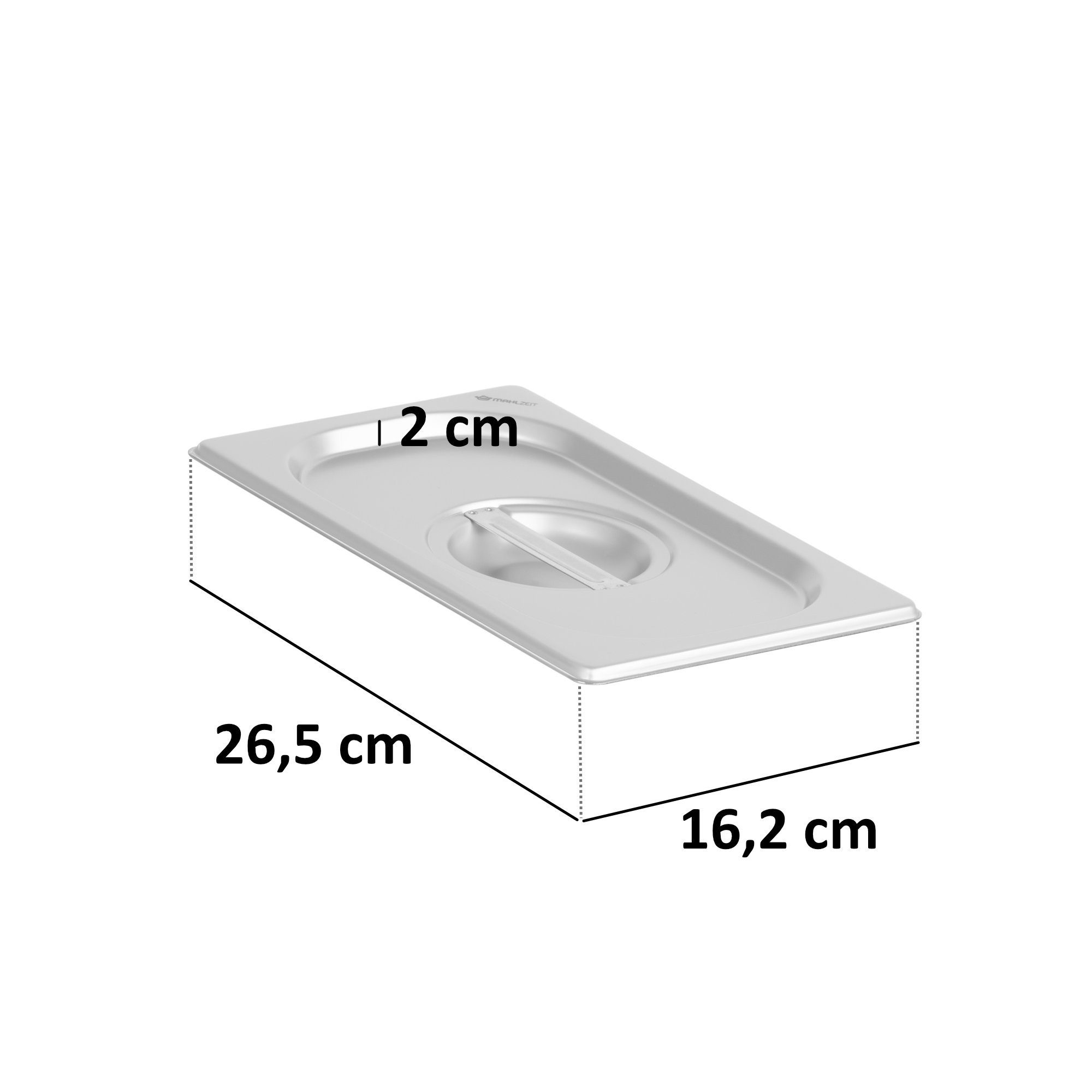 Mahlzeit Thermobehälter 1/4 GN für 2-tlg., Chafing Dish Behälter mit Deckel, Edelstahl mm), 100 Wärmebehälter, Behälter mit 1x 1/4 (Set, Deckel(100 Höhe GN Edelstahl, mm