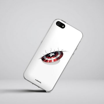 DeinDesign Handyhülle Captain America Offizielles Lizenzprodukt Marvel, Apple iPhone 5 Silikon Hülle Bumper Case Handy Schutzhülle