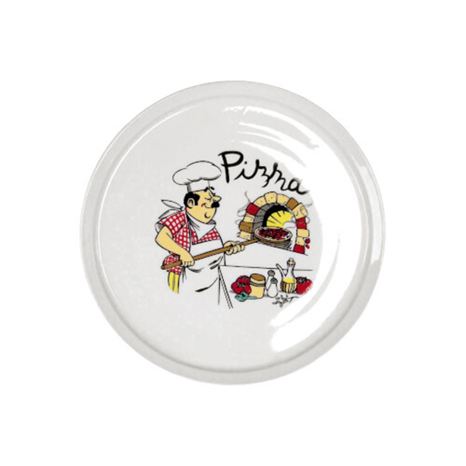 Neuetischkultur Pizzateller Pizzateller Ø 30 cm Chefkoch Pizza, (1 St), Servierteller