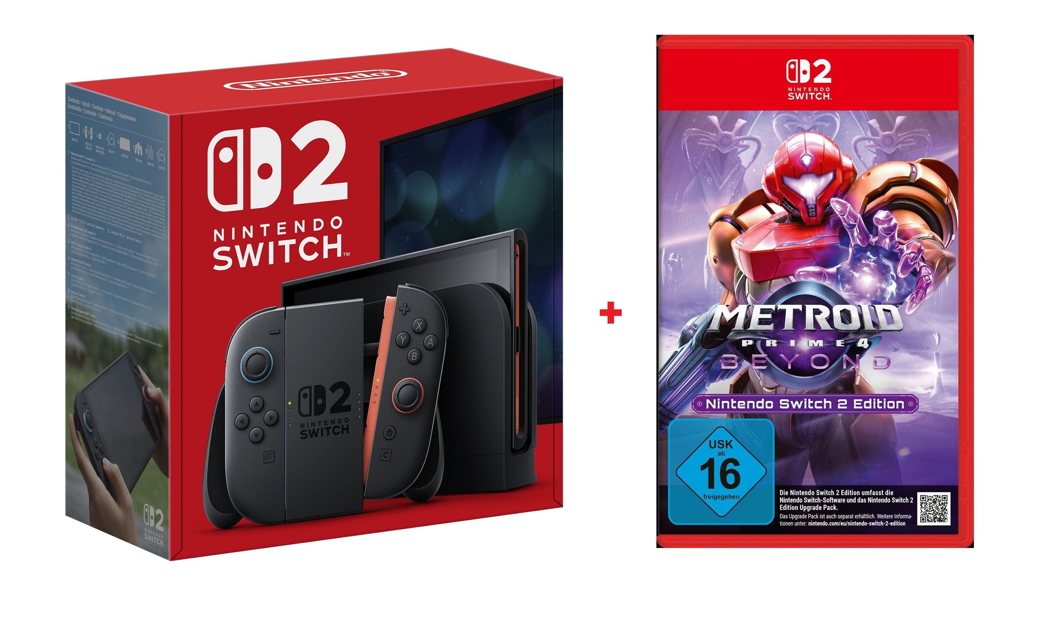 Nintendo Switch 2 Switch 2 Konsole + Metroid Prime 4: Beyond Bundle (Bundle), Immersive Action, Hybrid-System